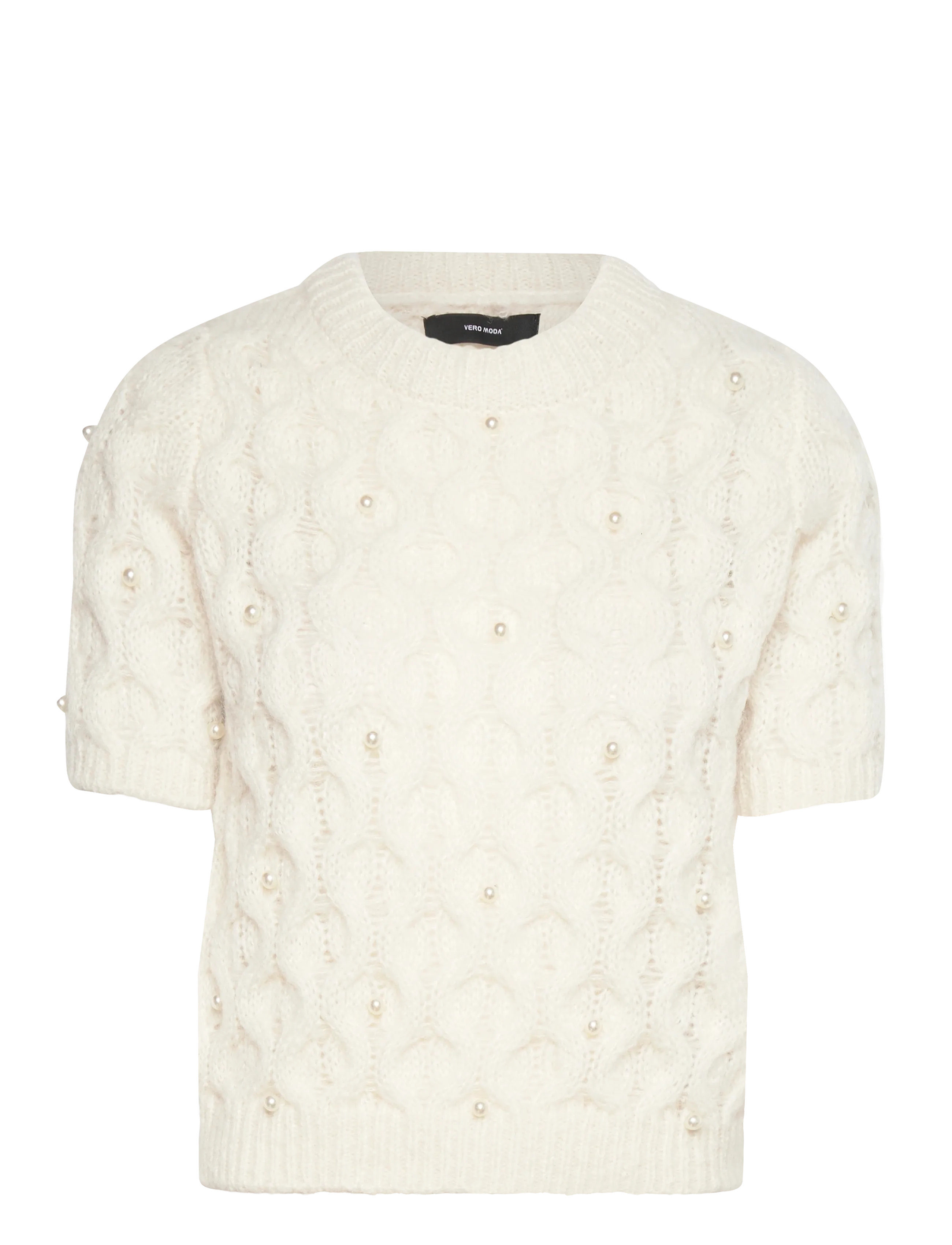 VERO MODA Vmcatania 2/4 Pearl Pullover Vip Cream - L - Damen