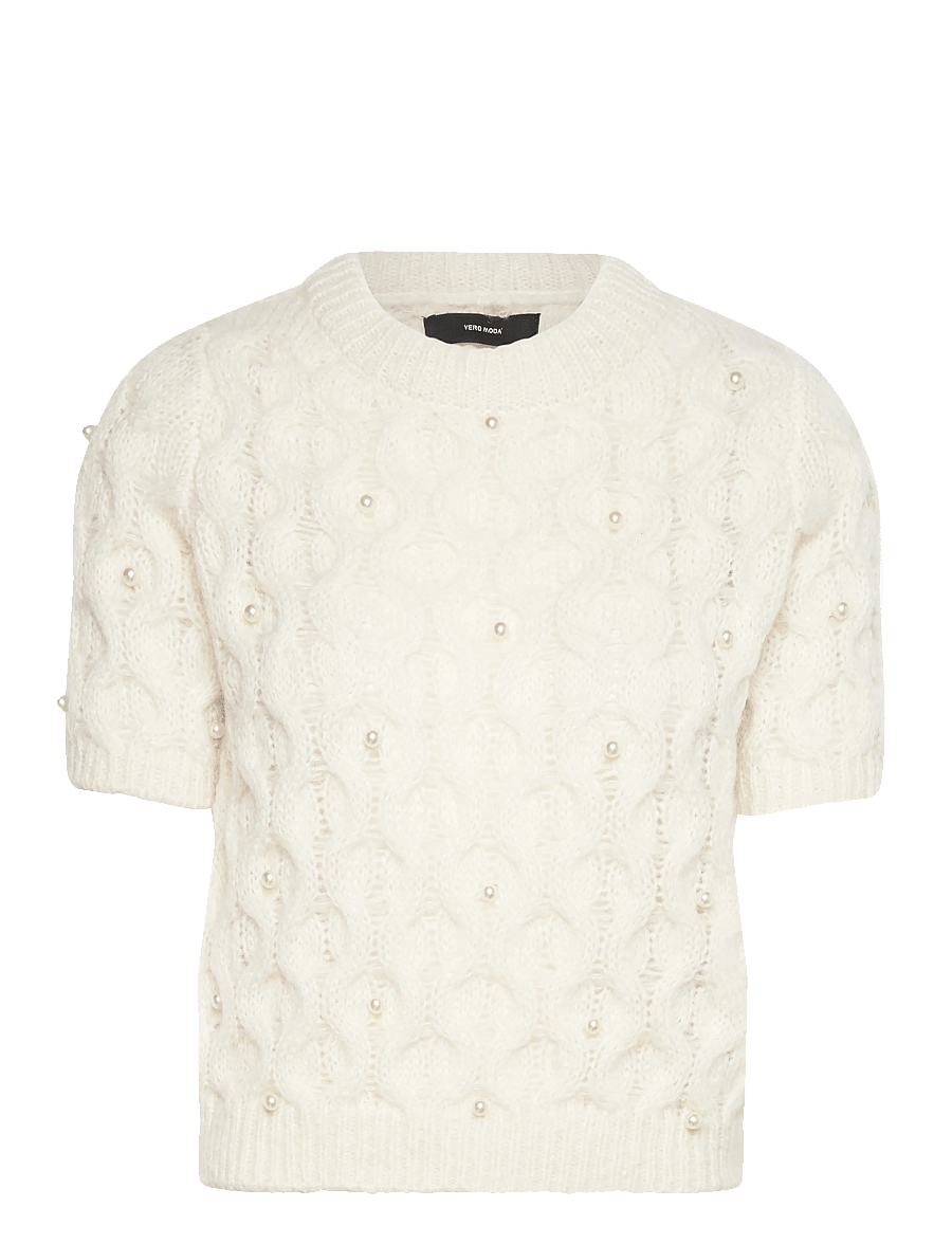 Vero Moda - VMCATANIA 2/4 PEARL PULLOVER VIP - striktrøjer - birch - 1