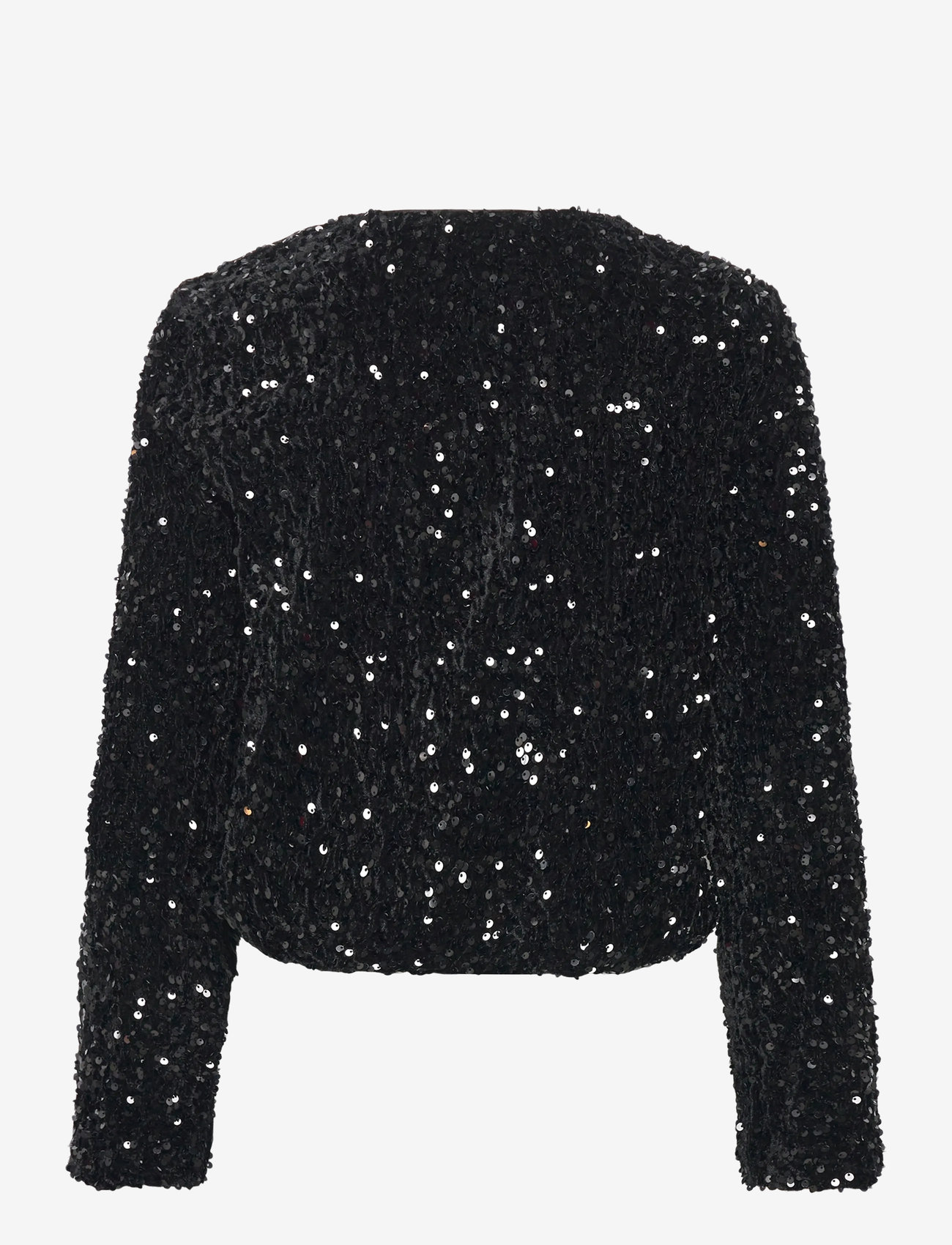 Vero Moda - VMBELLA LS O-NECK SHORT SQ CARDIGAN JRS - cardigans - black - 2