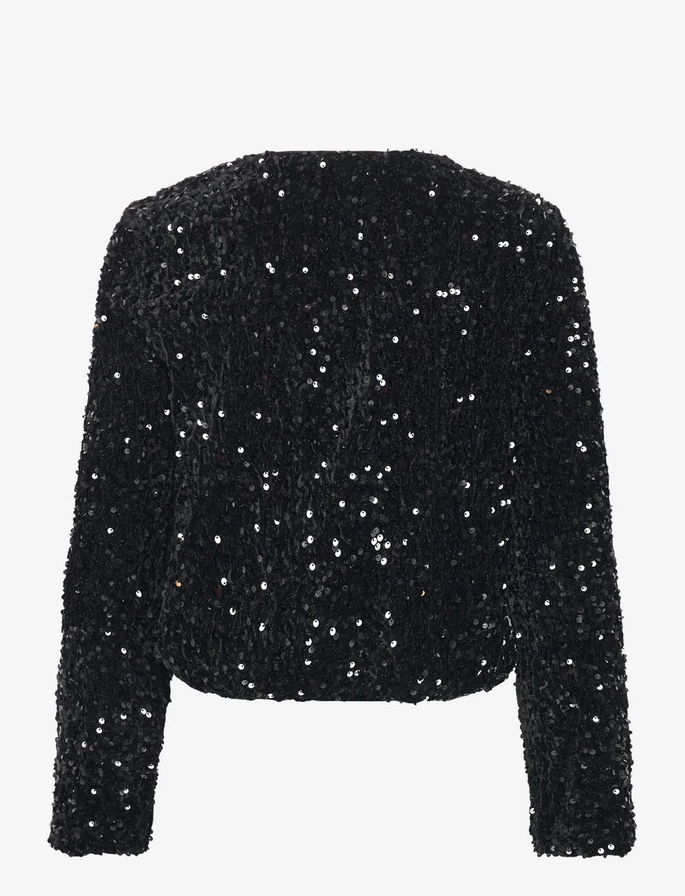 Vero Moda - VMBELLA LS O-NECK SHORT SQ CARDIGAN JRS - cardigans - black - 1