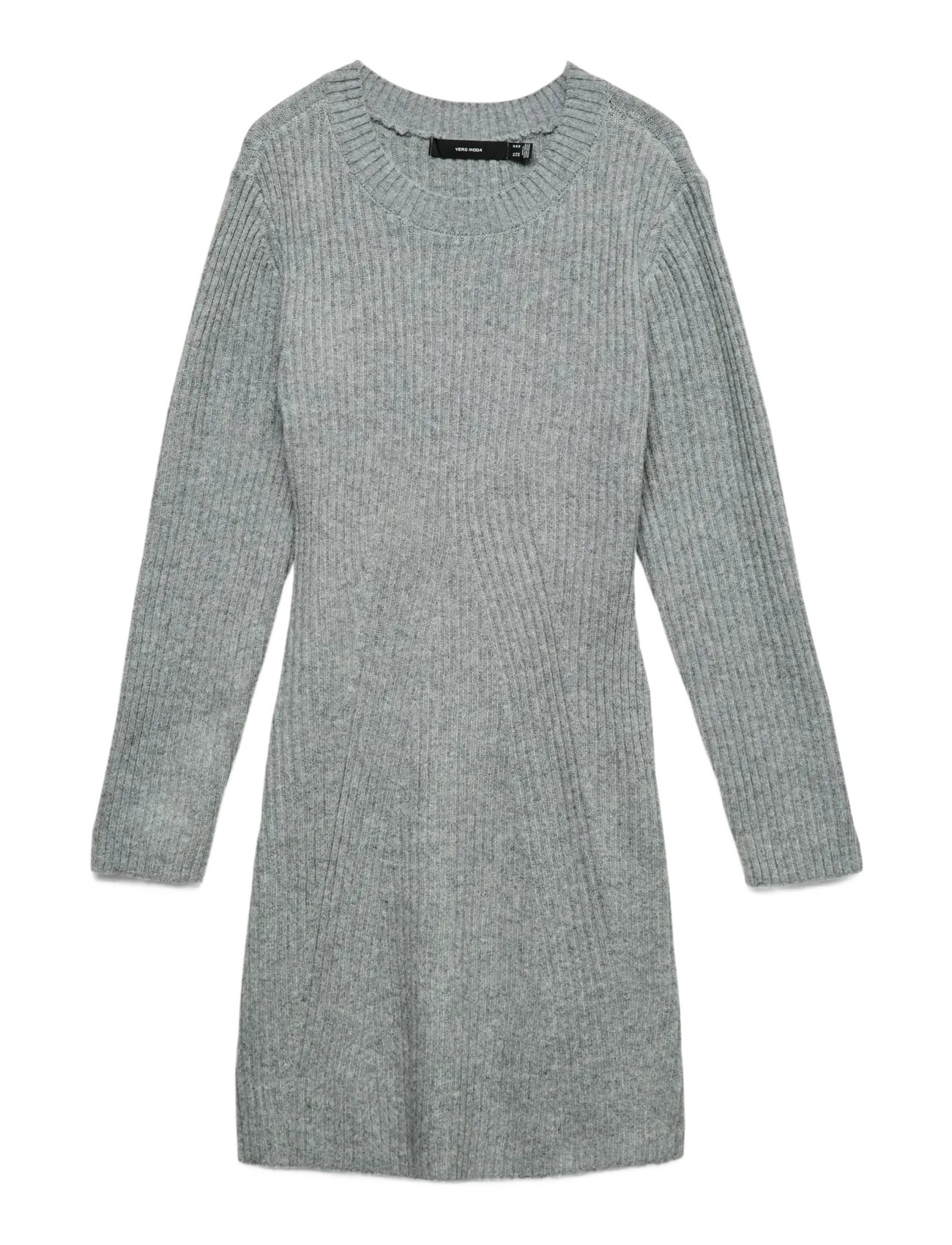 Vero Moda VMJOSANNA LS SHORT DRESS NOOS - Clothing - MEDIUM GREY MELANGE / grey