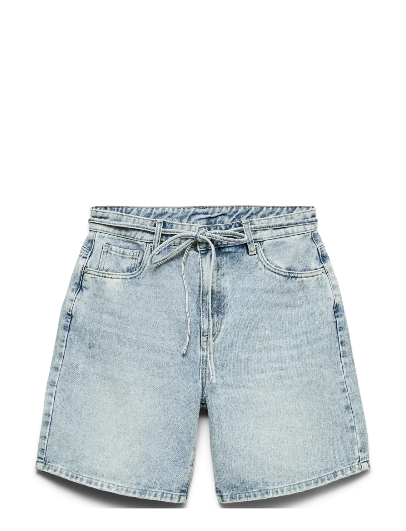 Vero Moda VMWIEN MR BELT SHORTS MIX GA NOOS - Jeansshorts - LIGHT BLUE DENIM / blue
