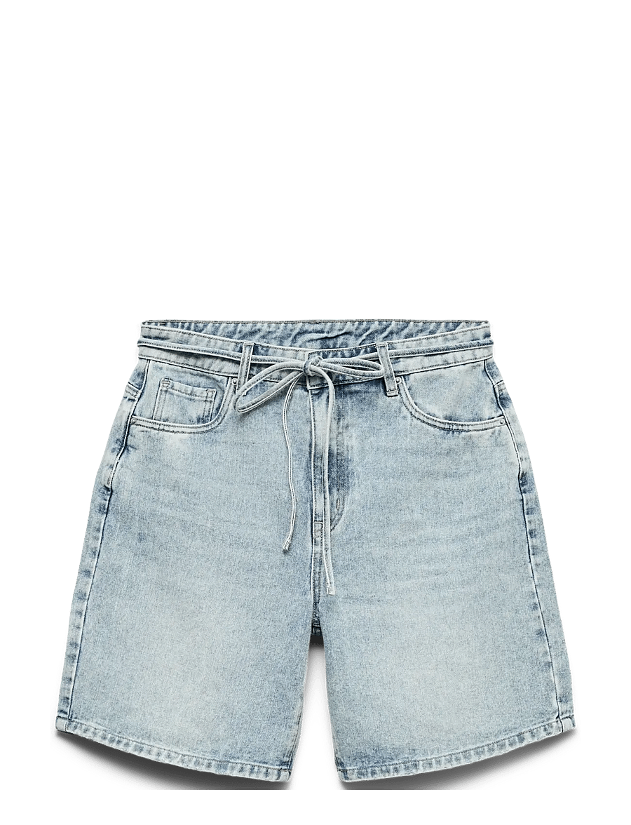 Vero Moda - VMWIEN MR BELT SHORTS MIX GA NOOS - jorts - light blue denim - 1