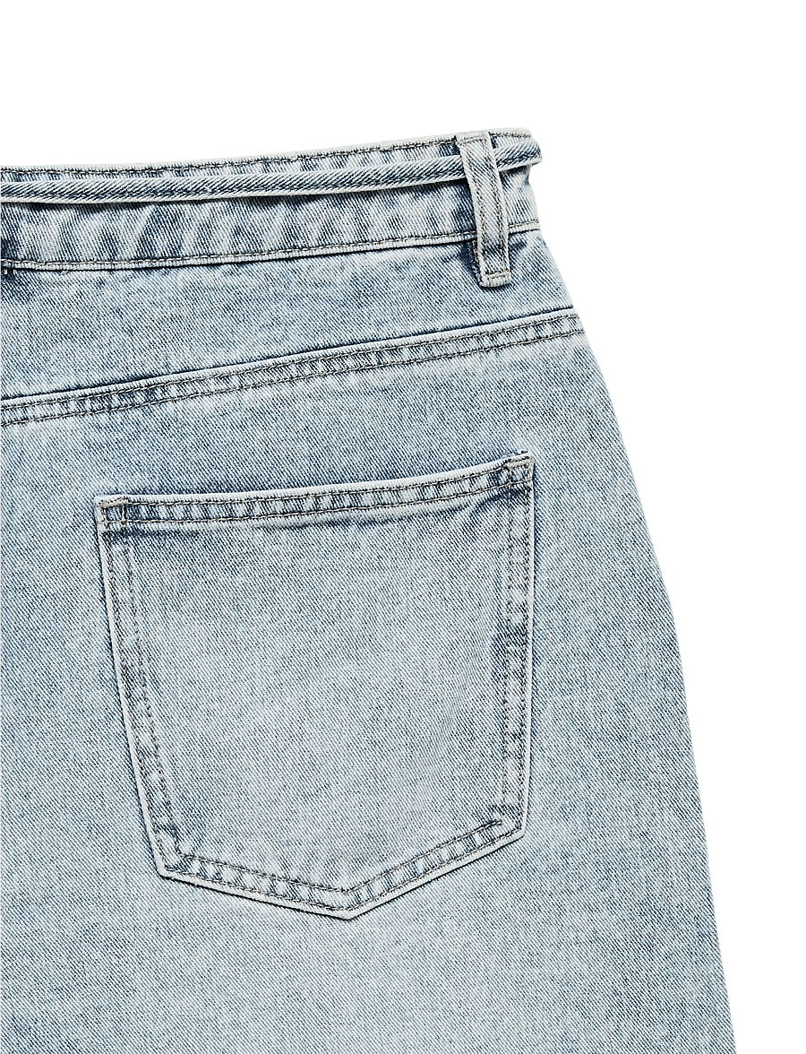 Vero Moda - VMWIEN MR BELT SHORTS MIX GA NOOS - jorts - light blue denim - 5