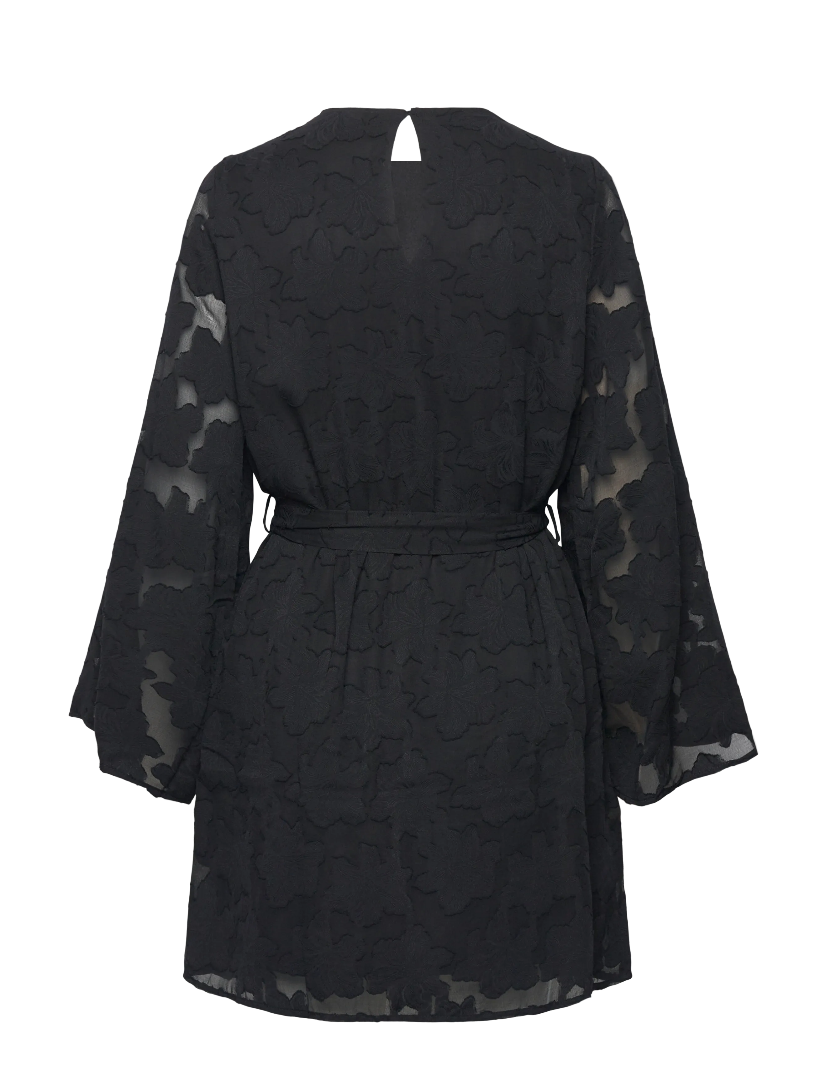 Vero Moda - VMSLOANE LS SHORT DRESS WVN EXP - kurze kleider - black - 2