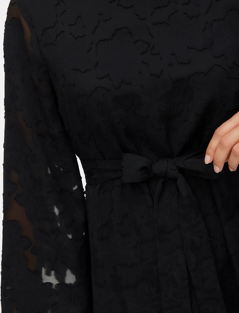 Vero Moda - VMSLOANE LS SHORT DRESS WVN EXP - kurze kleider - black - 4