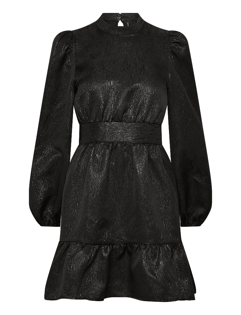 Vero Moda - VMSULLE NEW LS SHORT DRESS WVN EXP - korta klänningar - black - 1