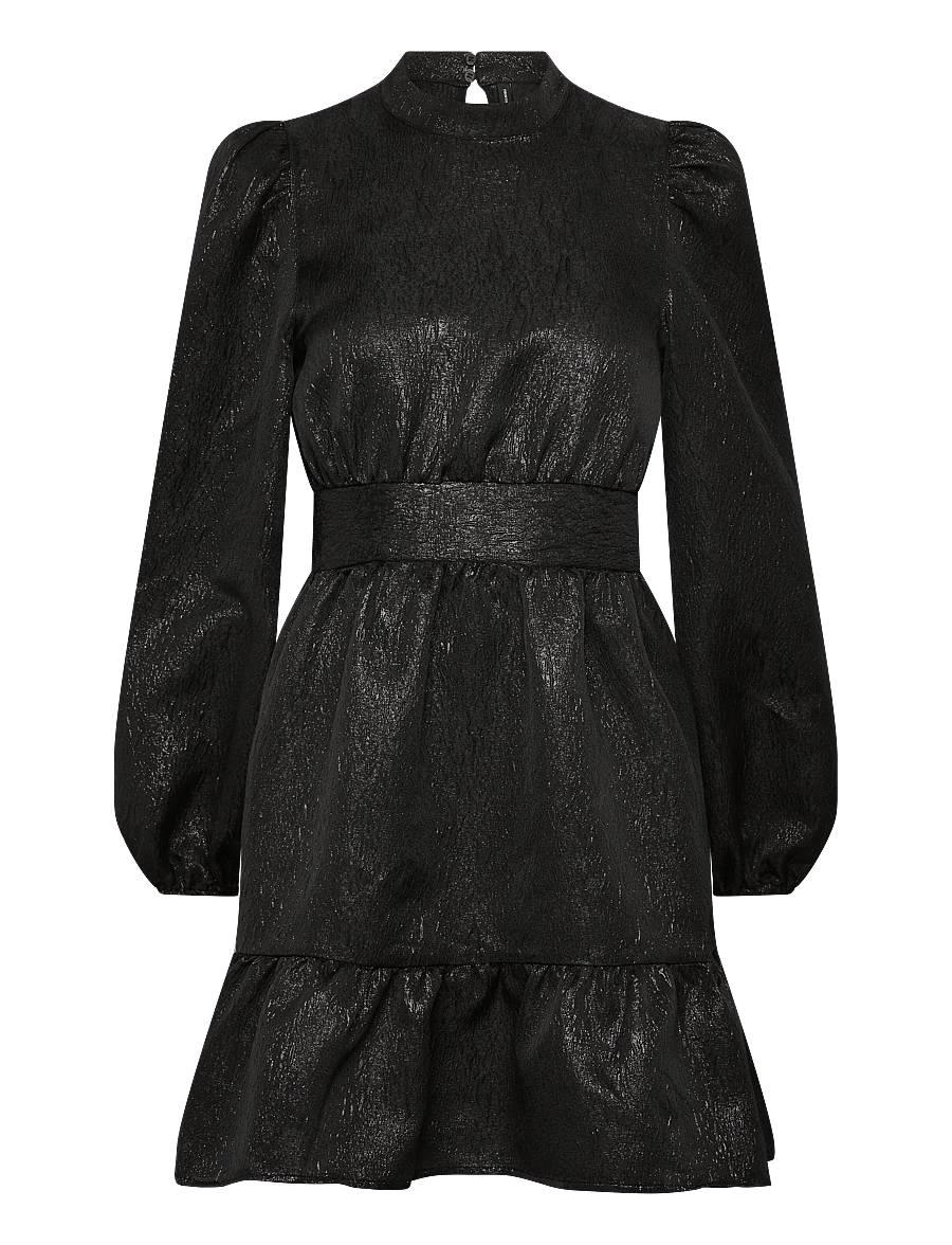 Vero Moda - VMSULLE NEW LS SHORT DRESS WVN EXP - kurze kleider - black - 1