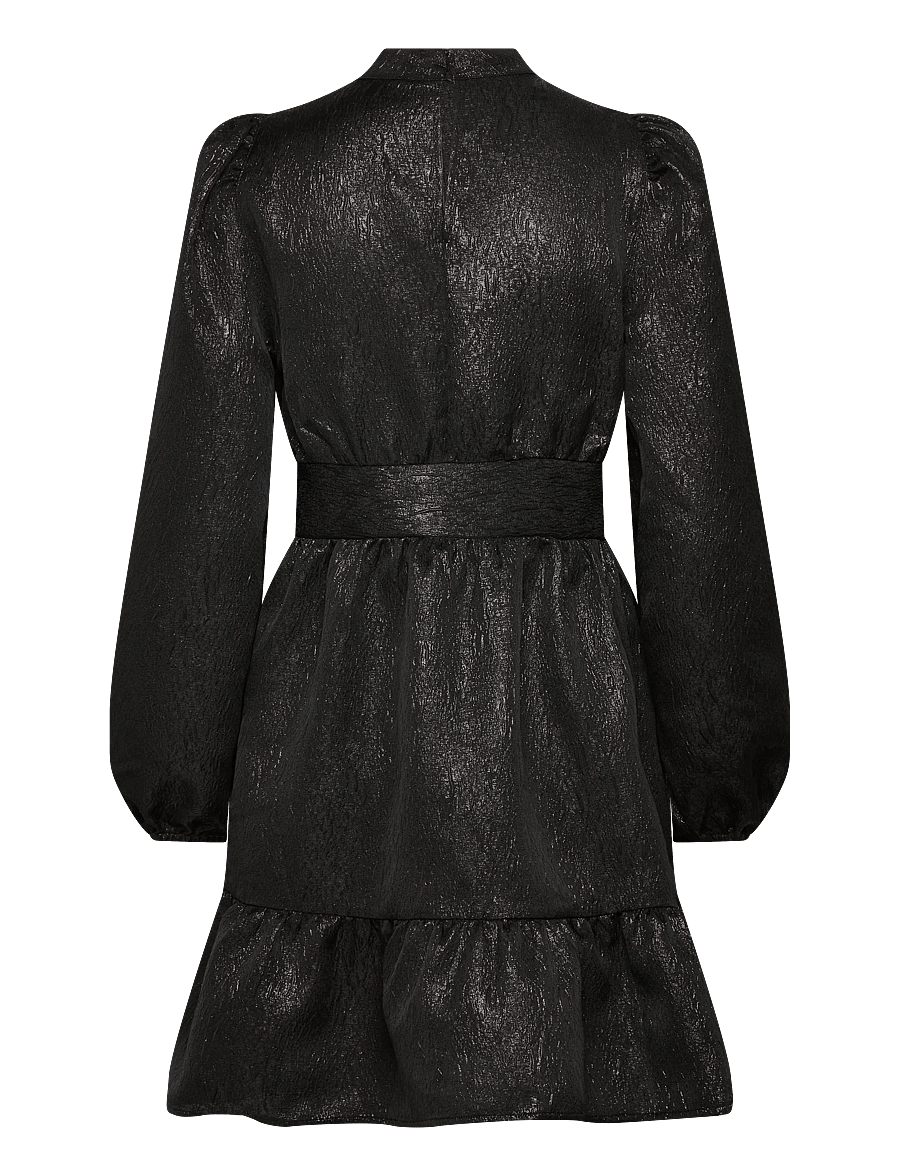 Vero Moda - VMSULLE NEW LS SHORT DRESS WVN EXP - kurze kleider - black - 2
