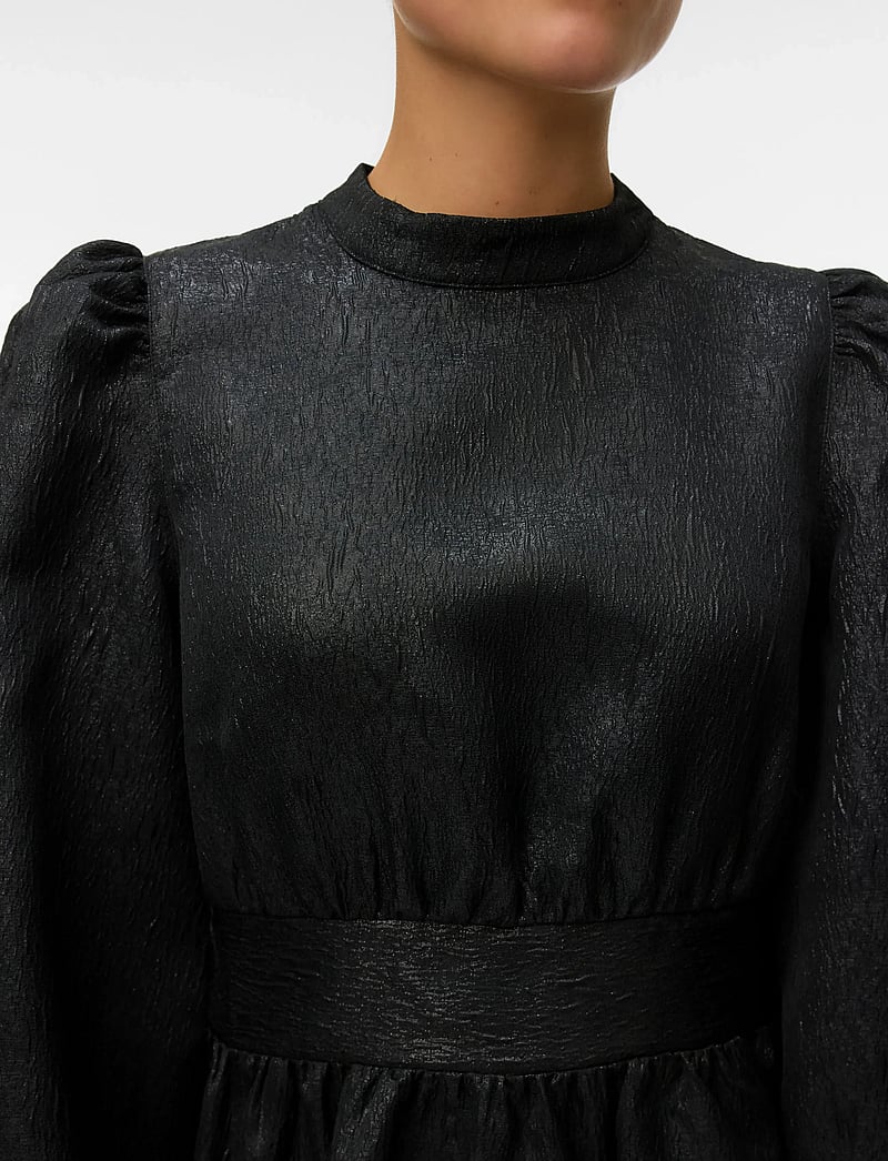 Vero Moda - VMSULLE NEW LS SHORT DRESS WVN EXP - korta klänningar - black - 5