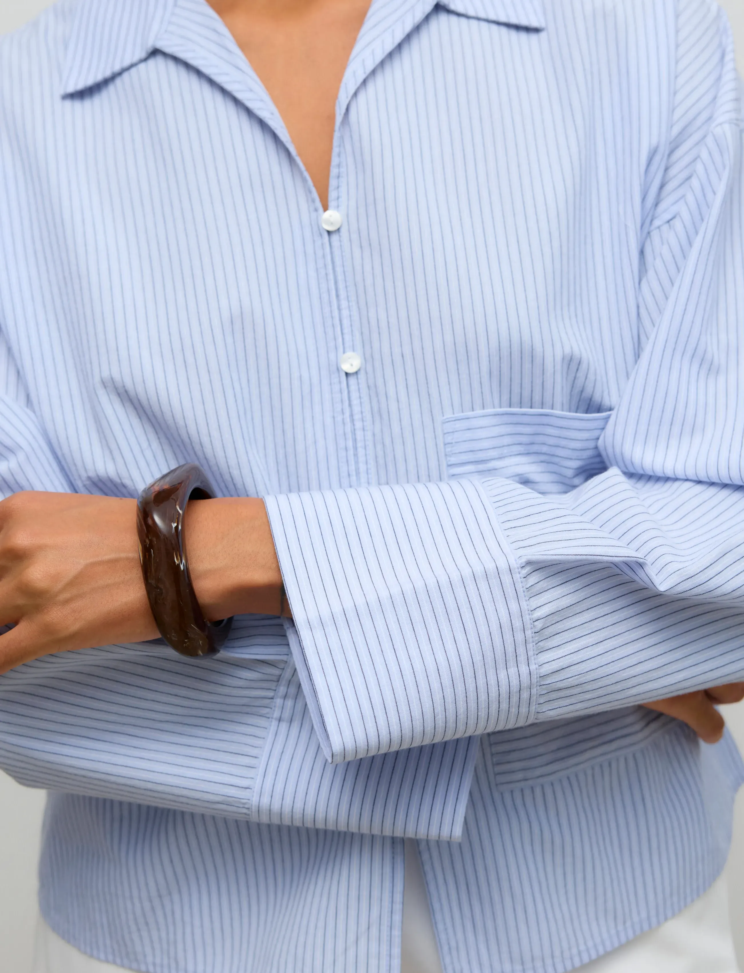 Vero Moda - AWALLY LS BOXY SHIRT - chemises à manches longues - brunnera blue - 4