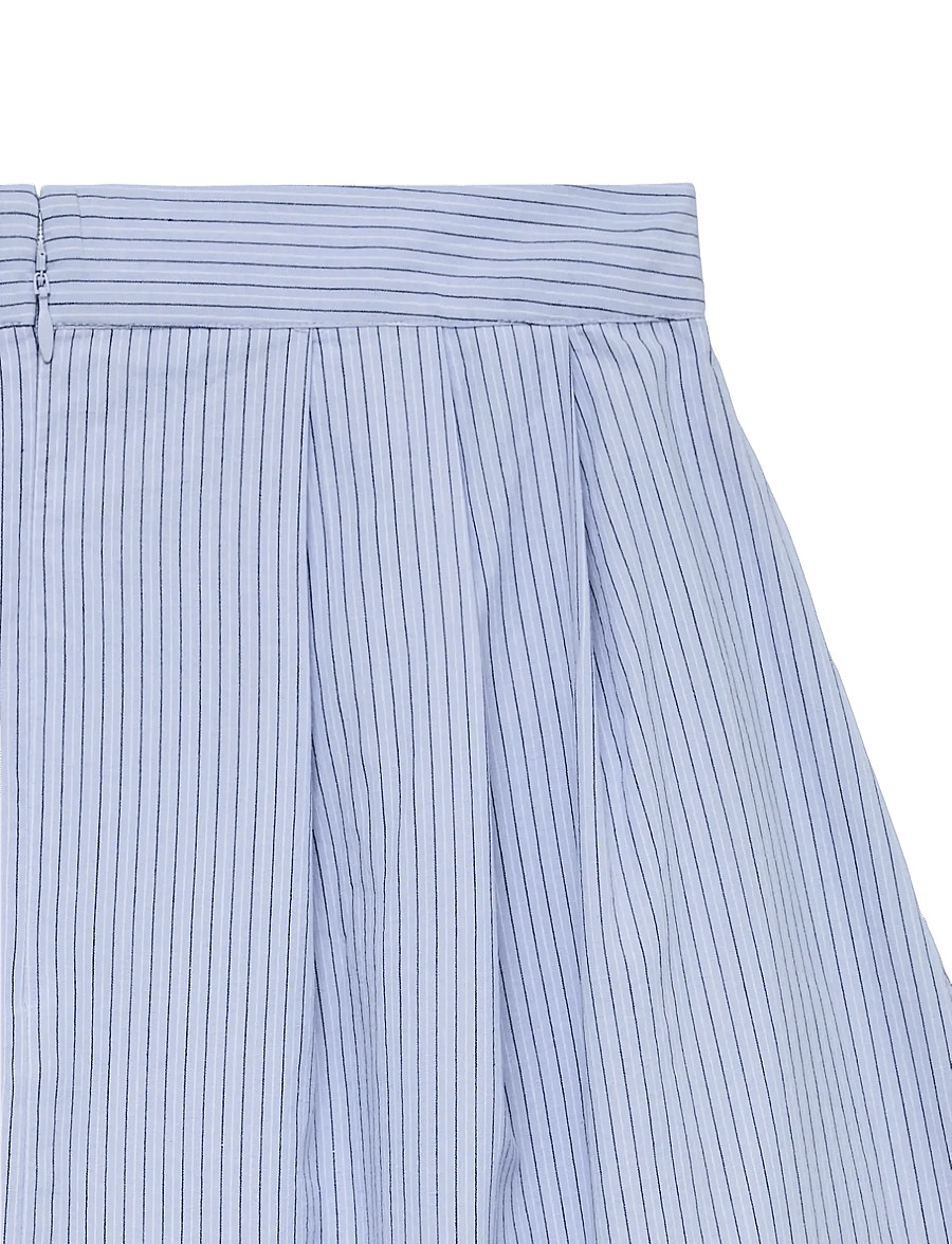 Vero Moda - AWALLY HW 7/8 SKIRT - plisseeritud seelikud - brunnera blue - 5