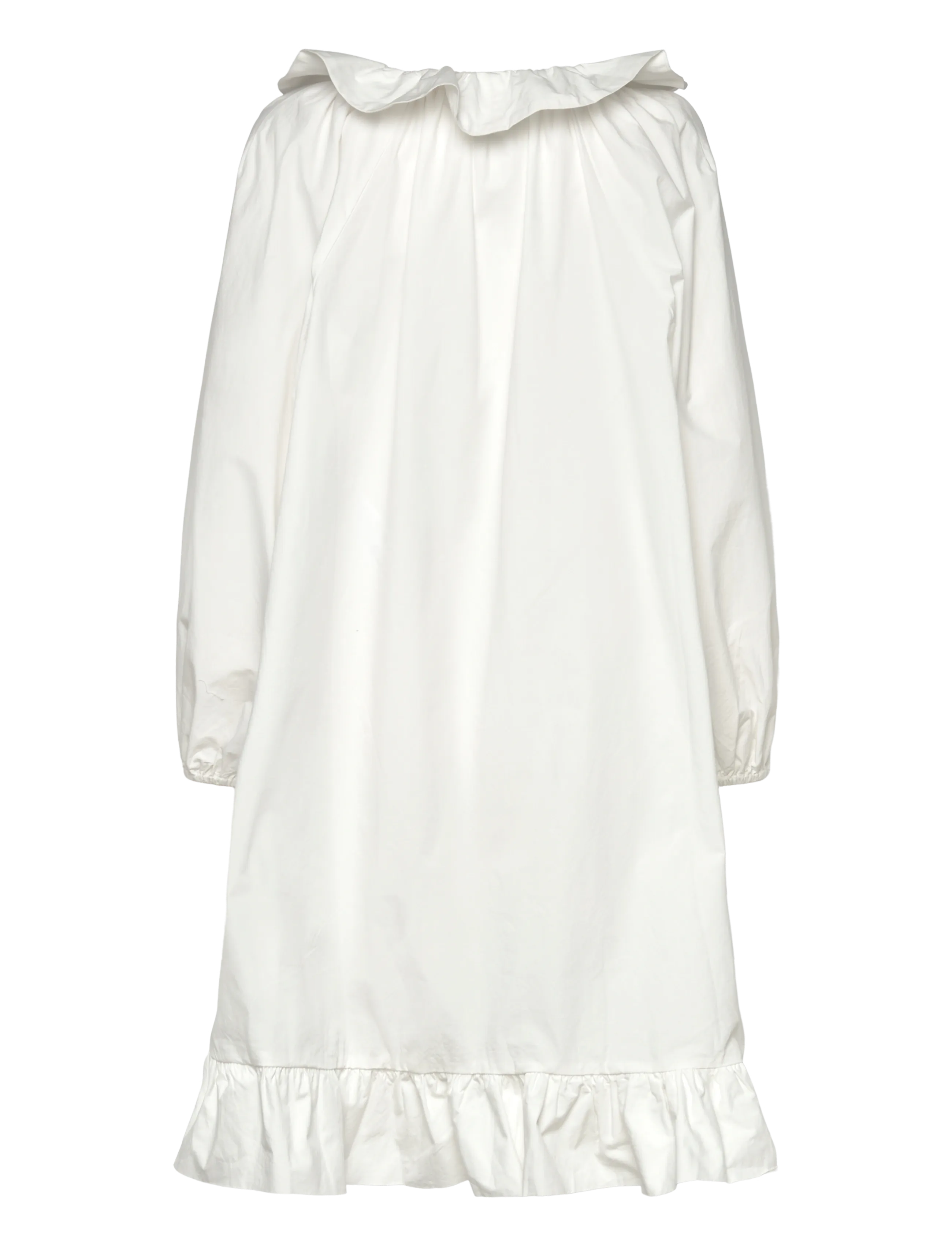 Vero Moda - AWAKARI LS V-NECK BLK DRESS - konfirmation - snow white - 1