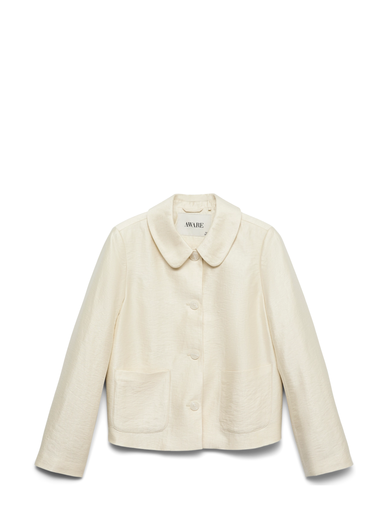 Vero Moda Awanabelle Ls Short Blazer, 36, Cream, Blazere > Cropped Blazere, Dame