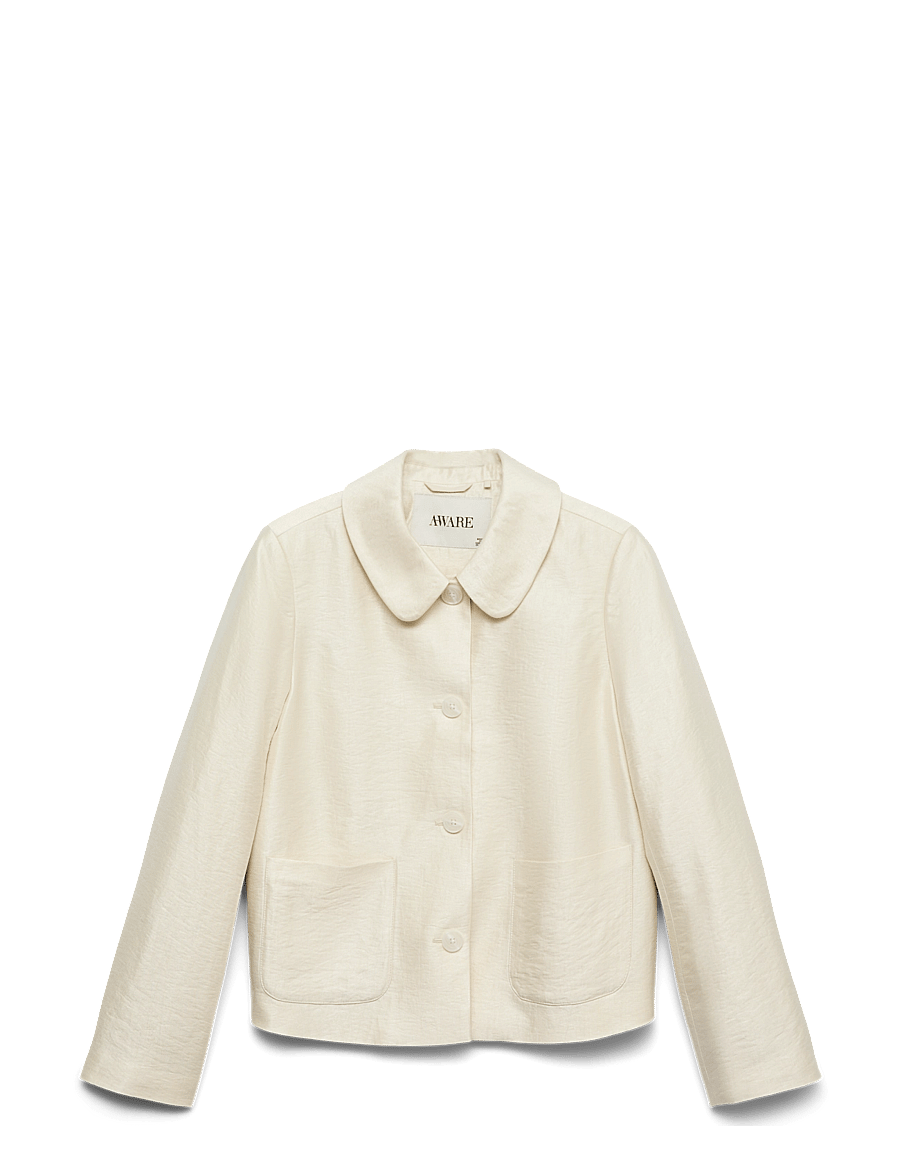 Vero Moda - AWANABELLE LS SHORT BLAZER - bone white - 0