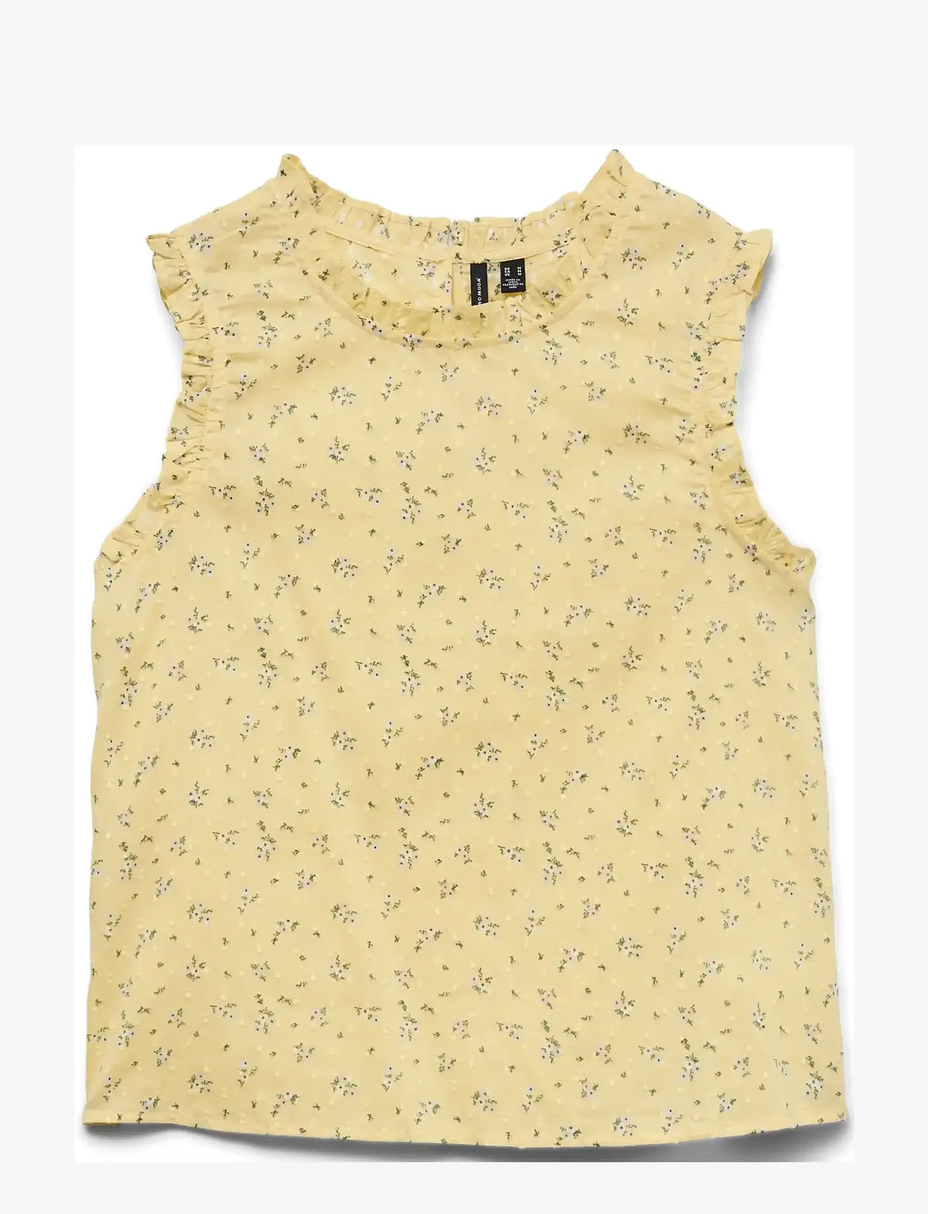 Vero Moda - VMTRINE SL TOP WVN NOOS - Ærmeløse bluser - pale banana - 0