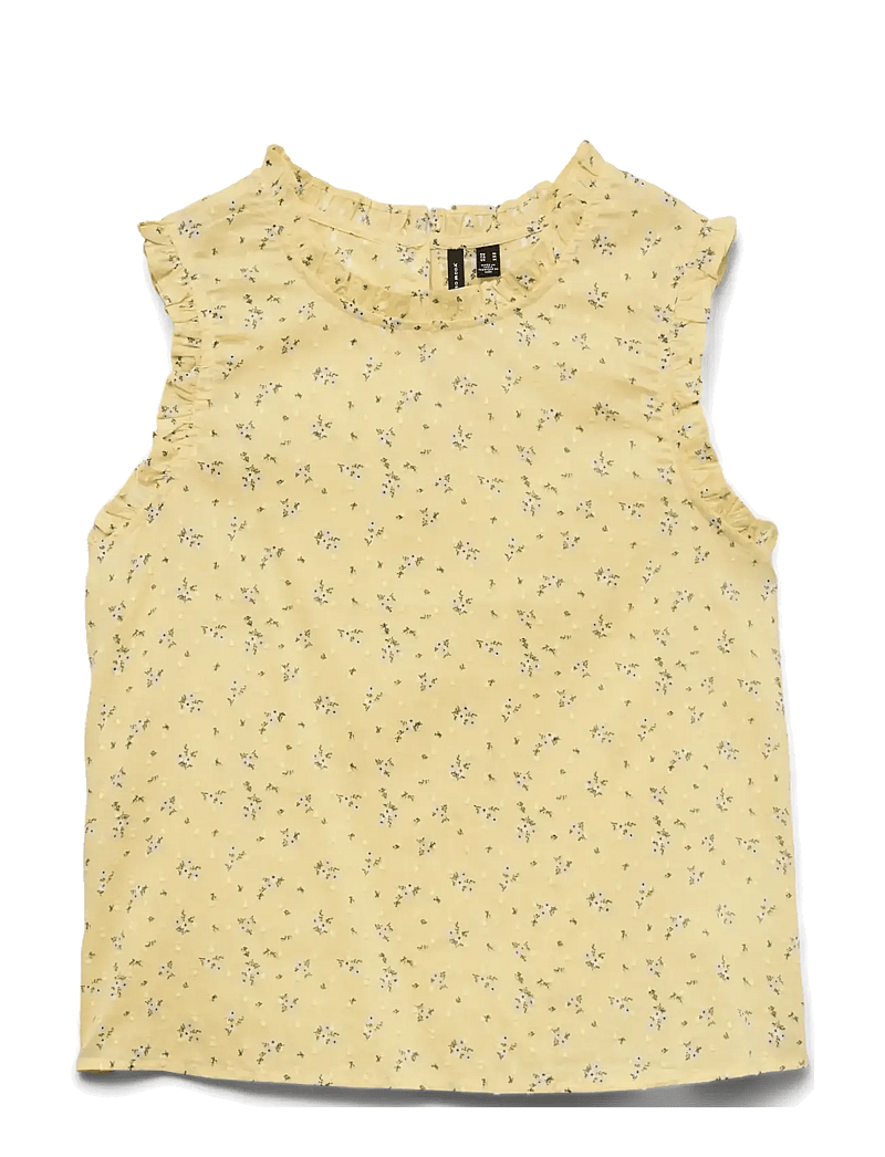 Vero Moda - VMTRINE SL TOP WVN NOOS - Ærmeløse bluser - pale banana - 0