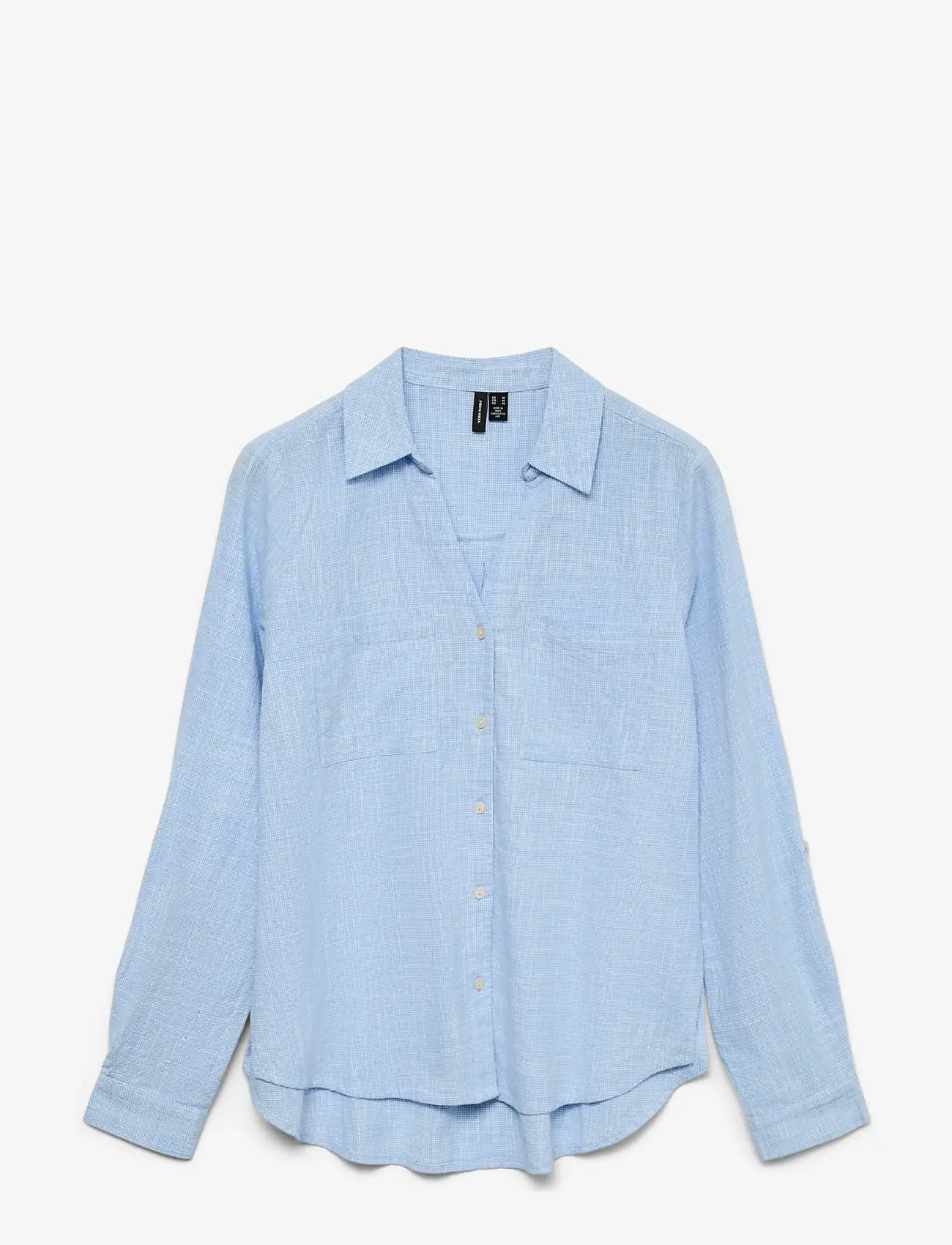 Vero Moda - VMTHILDE LS SHIRT WVN NOOS - leinenhemden - allure - 1