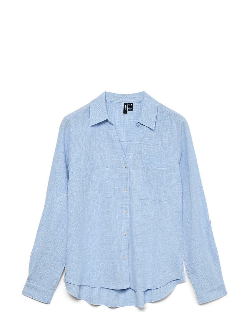 Vero Moda - VMTHILDE LS SHIRT WVN NOOS - leinenhemden - allure - 1