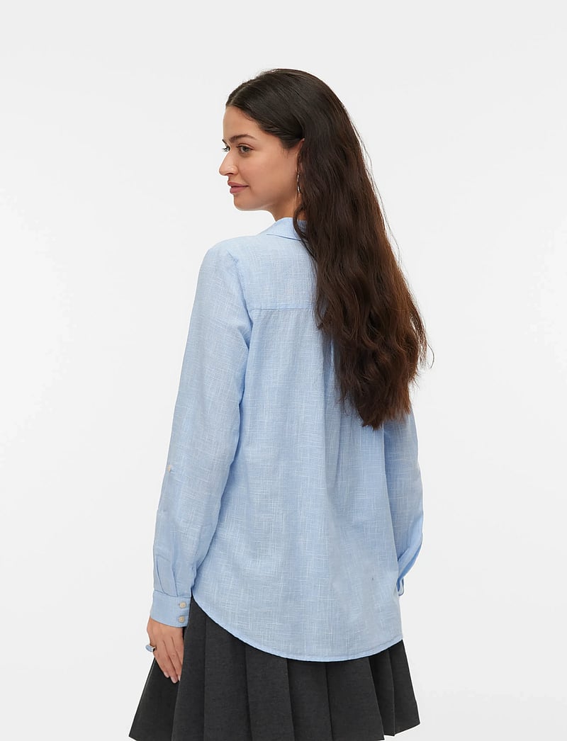 Vero Moda - VMTHILDE LS SHIRT WVN NOOS - leinenhemden - allure - 2