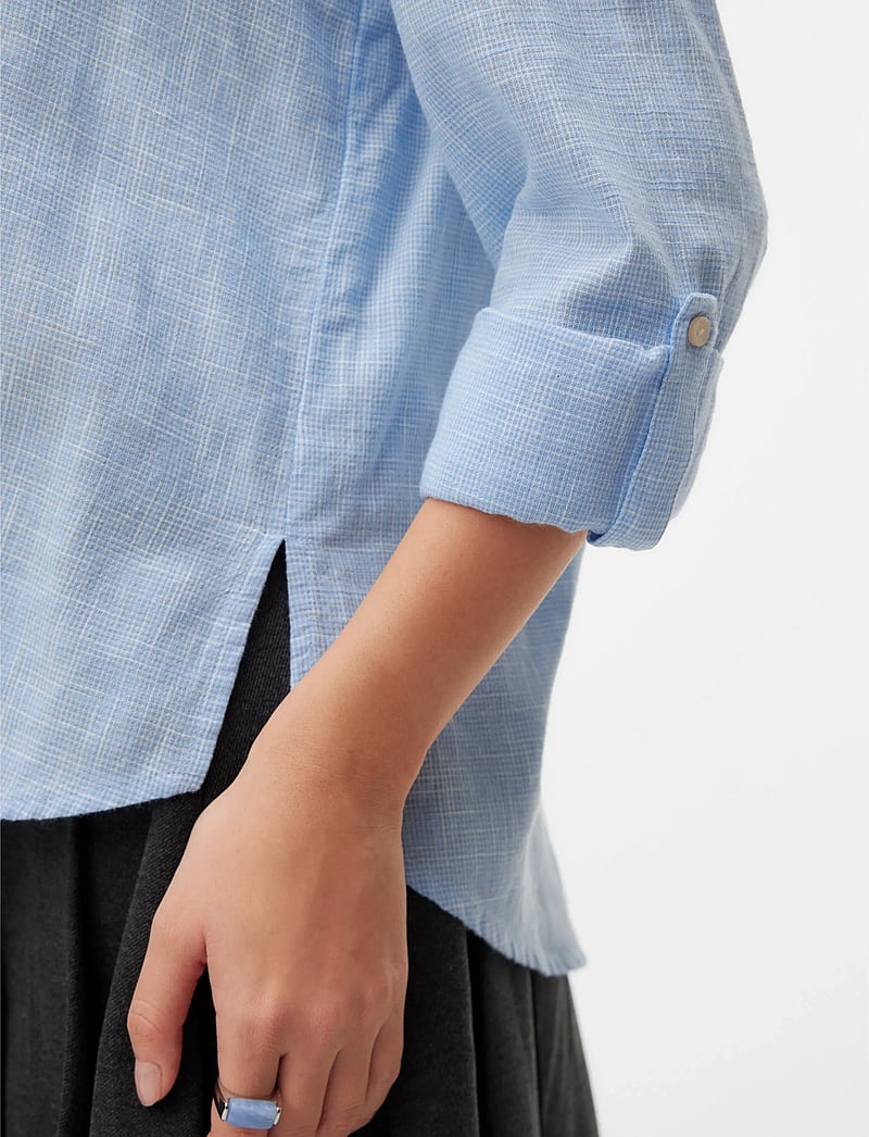 Vero Moda - VMTHILDE LS SHIRT WVN NOOS - leinenhemden - allure - 4