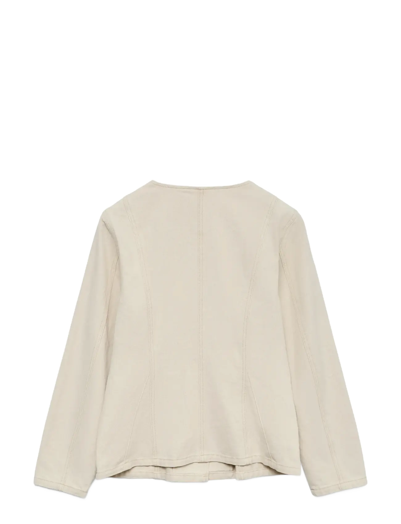 Vero Moda - VMLEVA LS STRING ECRU DNM JACKET - frühlingsjacken - ecru - 2