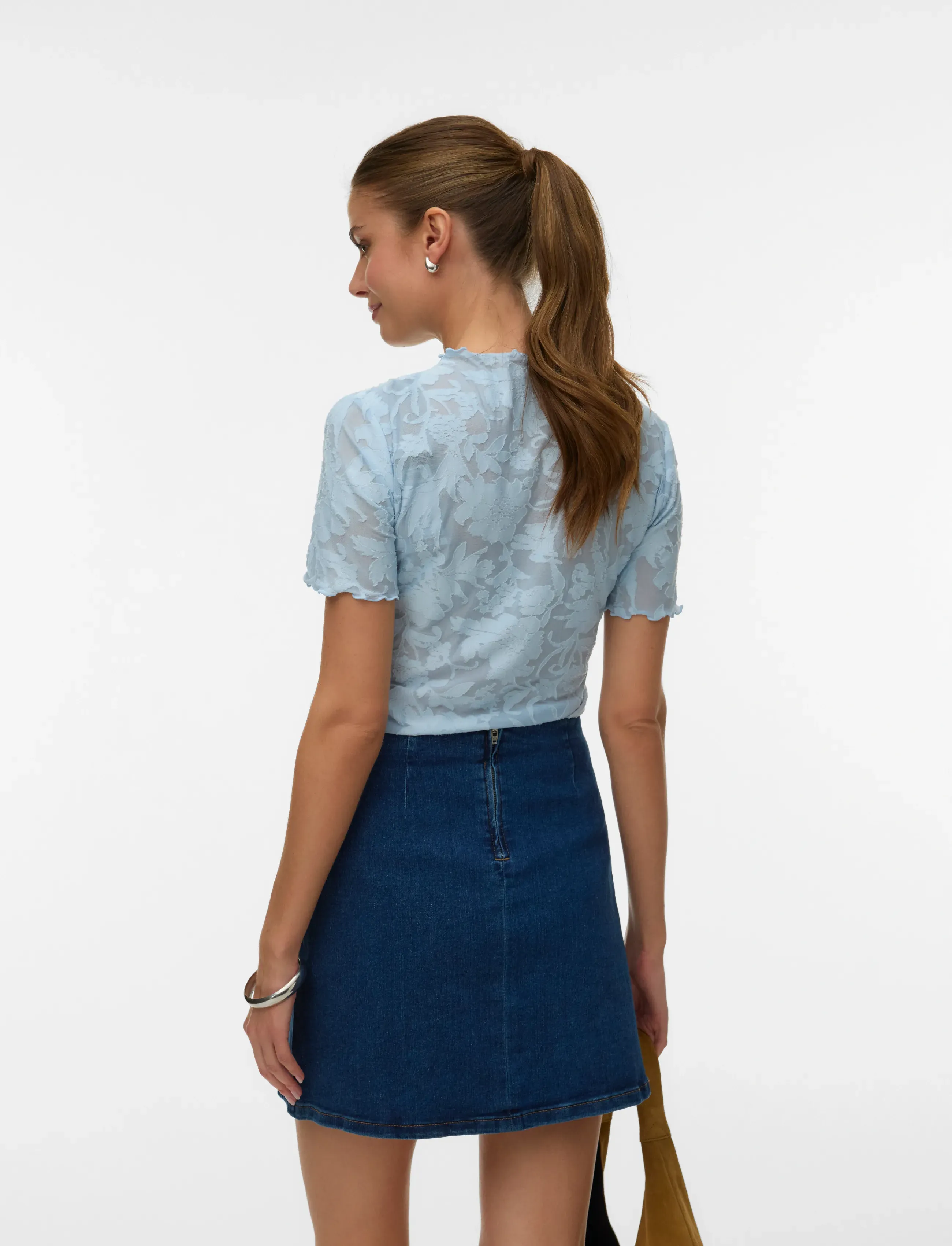 Vero Moda - VMLAYLA SS TOP JRS NOOS - laveste priser - cashmere blue - 2