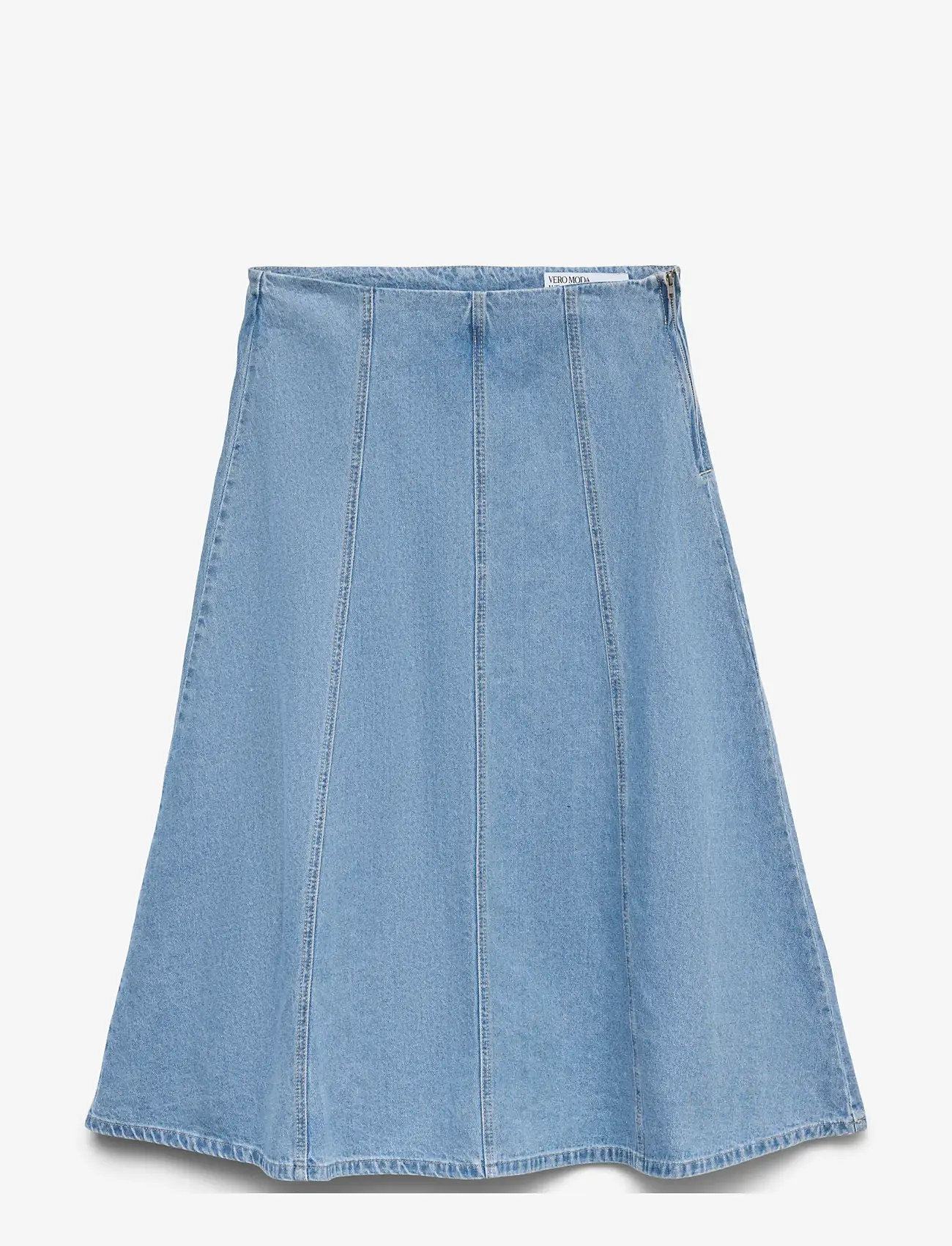 Vero Moda - VMSIGGA HR  7/8 A-LINE CLR DENIM SKIRT - jeansröcke - light blue denim - 0