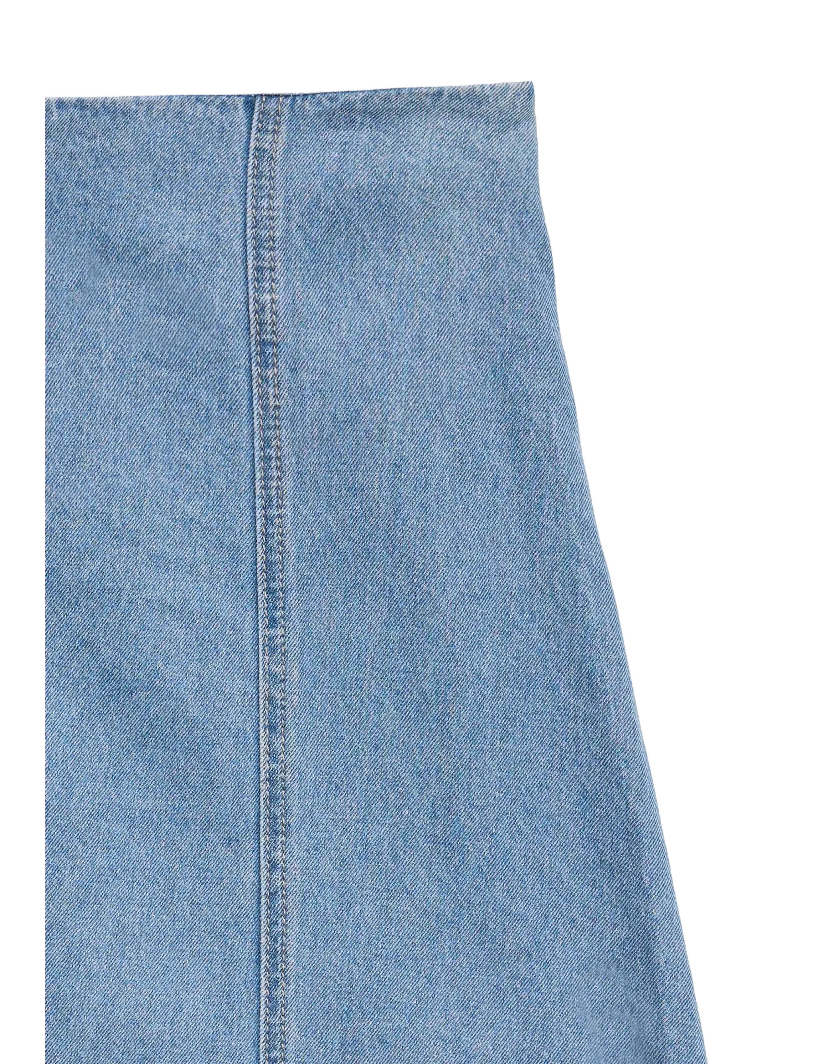 Vero Moda - VMSIGGA HR  7/8 A-LINE CLR DENIM SKIRT - jupes en jeans - light blue denim - 1