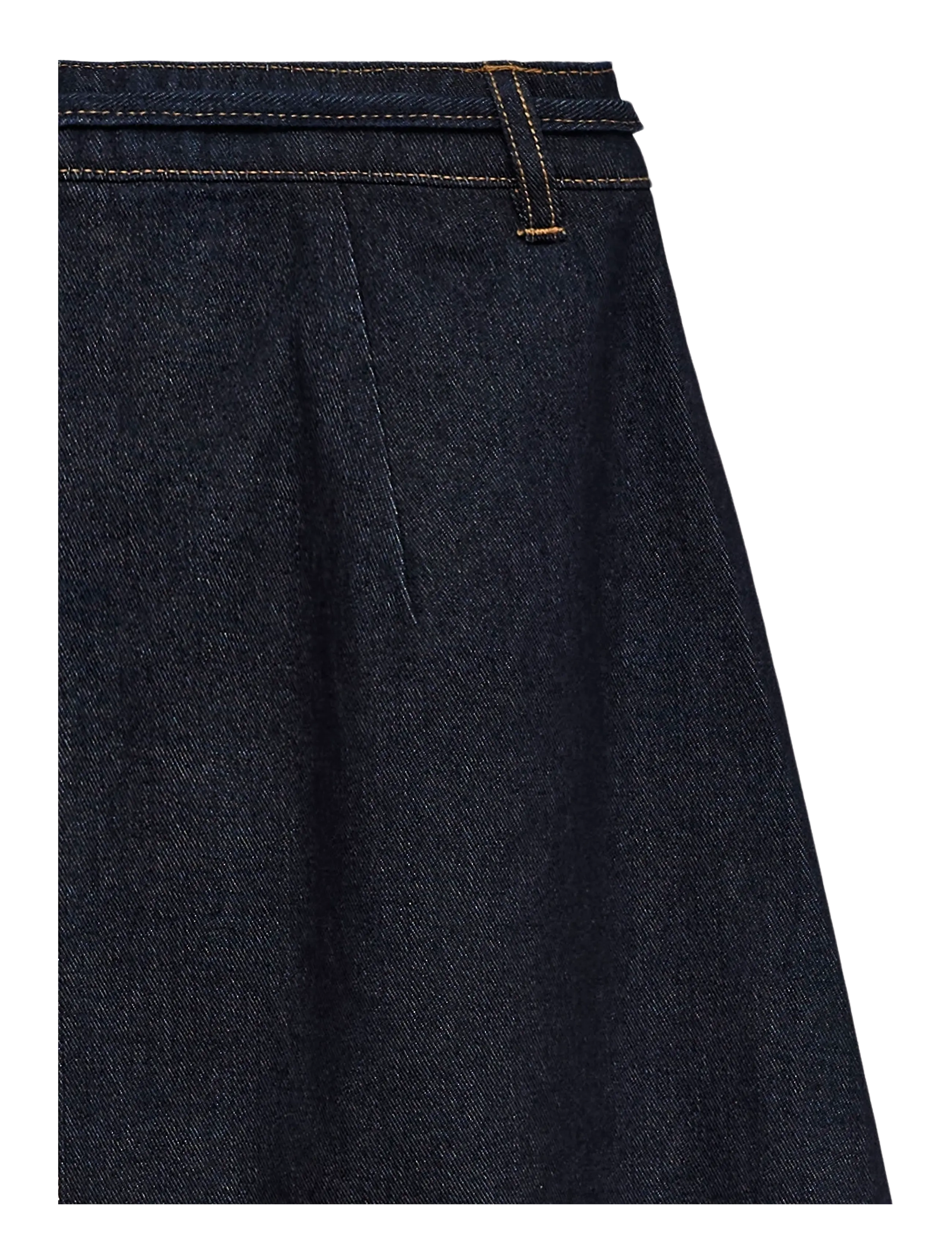 Vero Moda - VMRUTH HR ROSE BELT DENIM SKIRT SI346 - denimnederdele - dark blue denim - 2