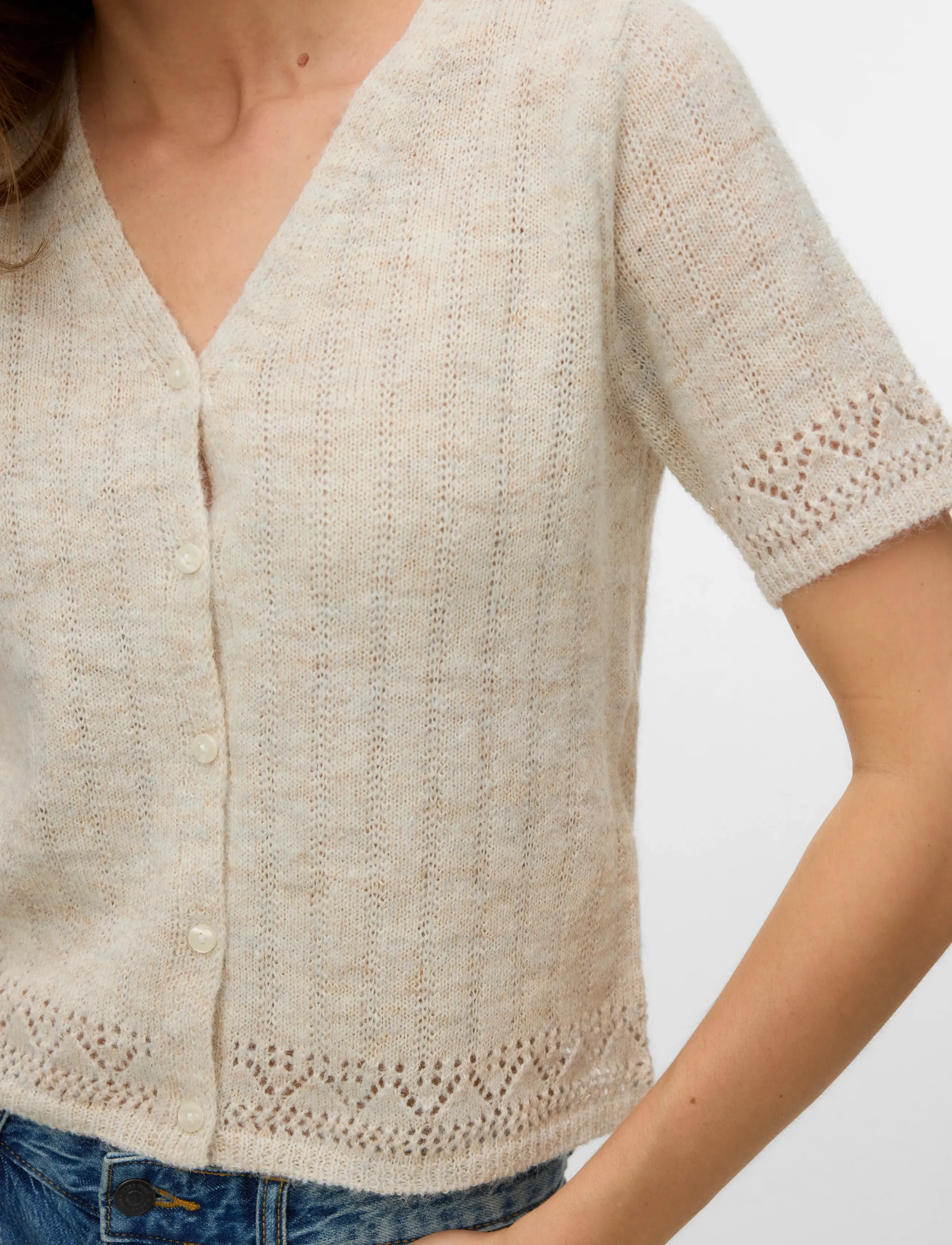 Vmbrigitte Ss V-Neck Short Cardigan 6