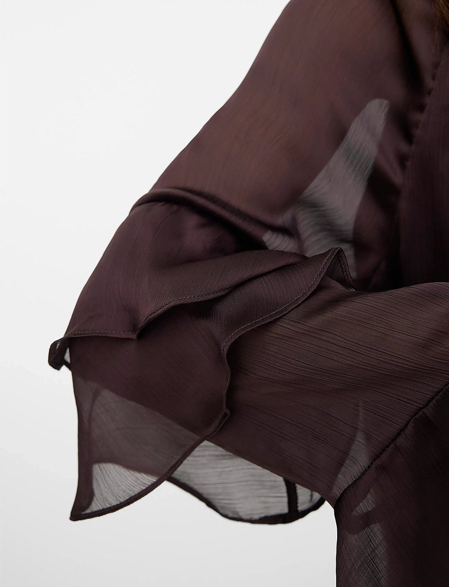 Vero Moda - VMLOLA L/S ABK DRESS WVN BTQ VIP - partykleider - chocolate torte - 3