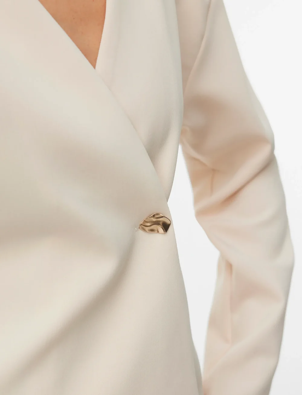 Vero Moda - VMSONJA LS SHIRT WVN EXP - pitkähihaiset puserot - sandshell - 4