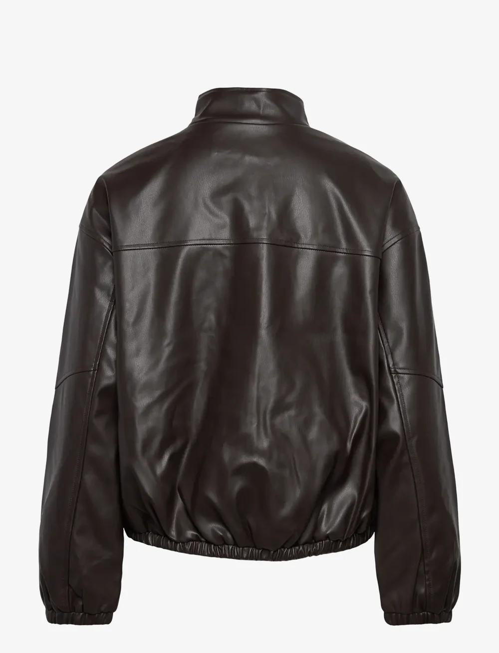 Vero Moda - VMPOLLY HIGH NECK JACKET COATED EXP - bomberjacken - chocolate martini - 1