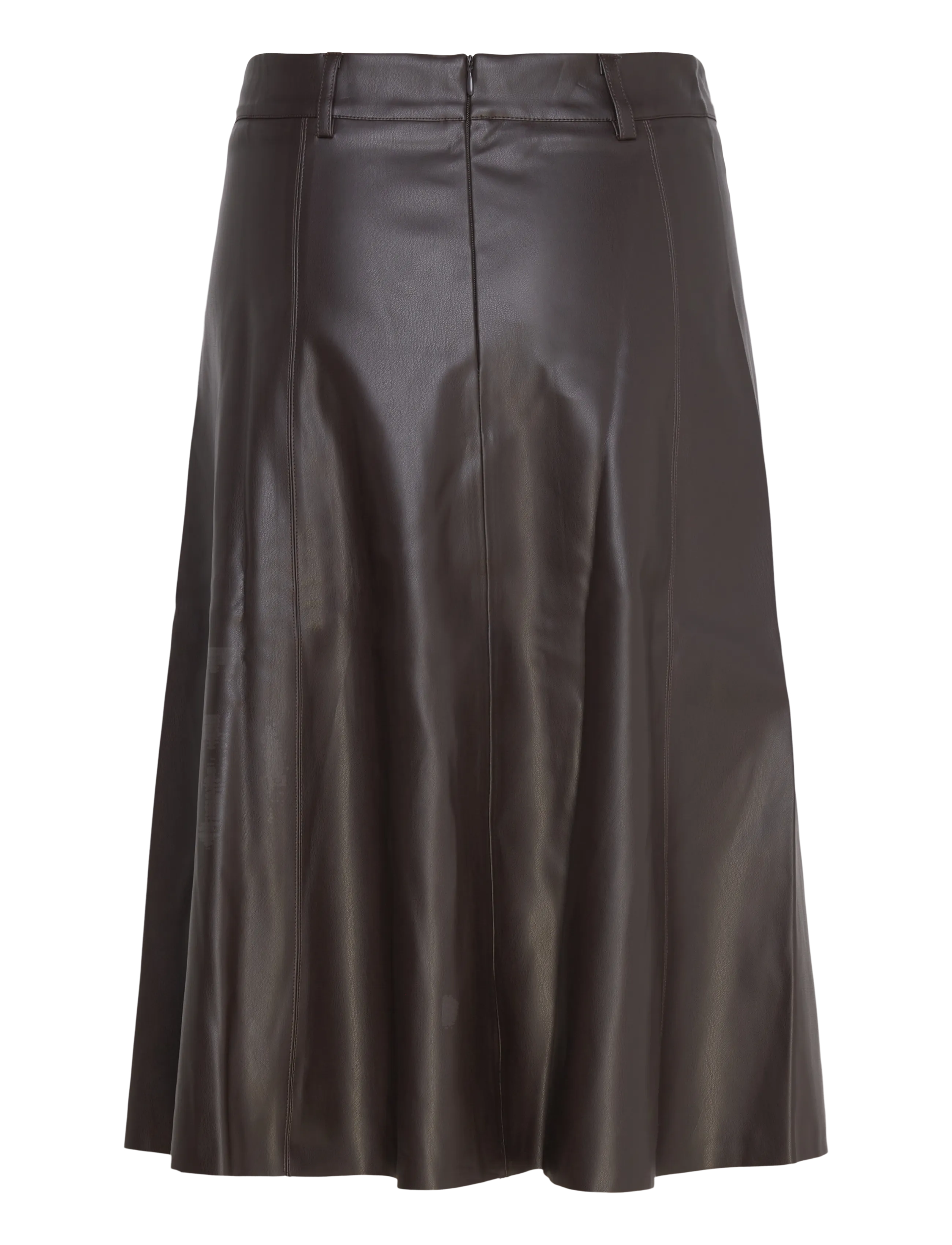 Vero Moda - VMPOLLY MIDI SKIRT COATED EXP - chocolate martini - 1