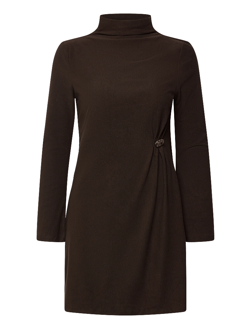 Vero Moda - VMKATH LS SHORT BUTTN CORD DRESS JRS EXP - festklänningar - chocolate torte - 0