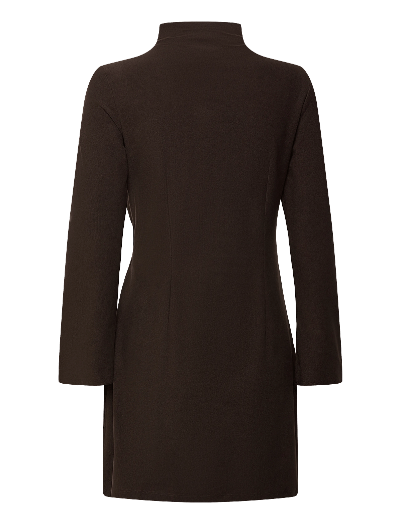 Vero Moda - VMKATH LS SHORT BUTTN CORD DRESS JRS EXP - festklänningar - chocolate torte - 1