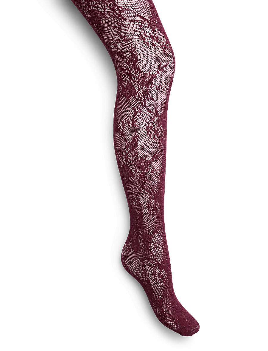 Vero Moda - VMMONROE LACE TIGHTS - besondere anlässe - windsor wine - 0