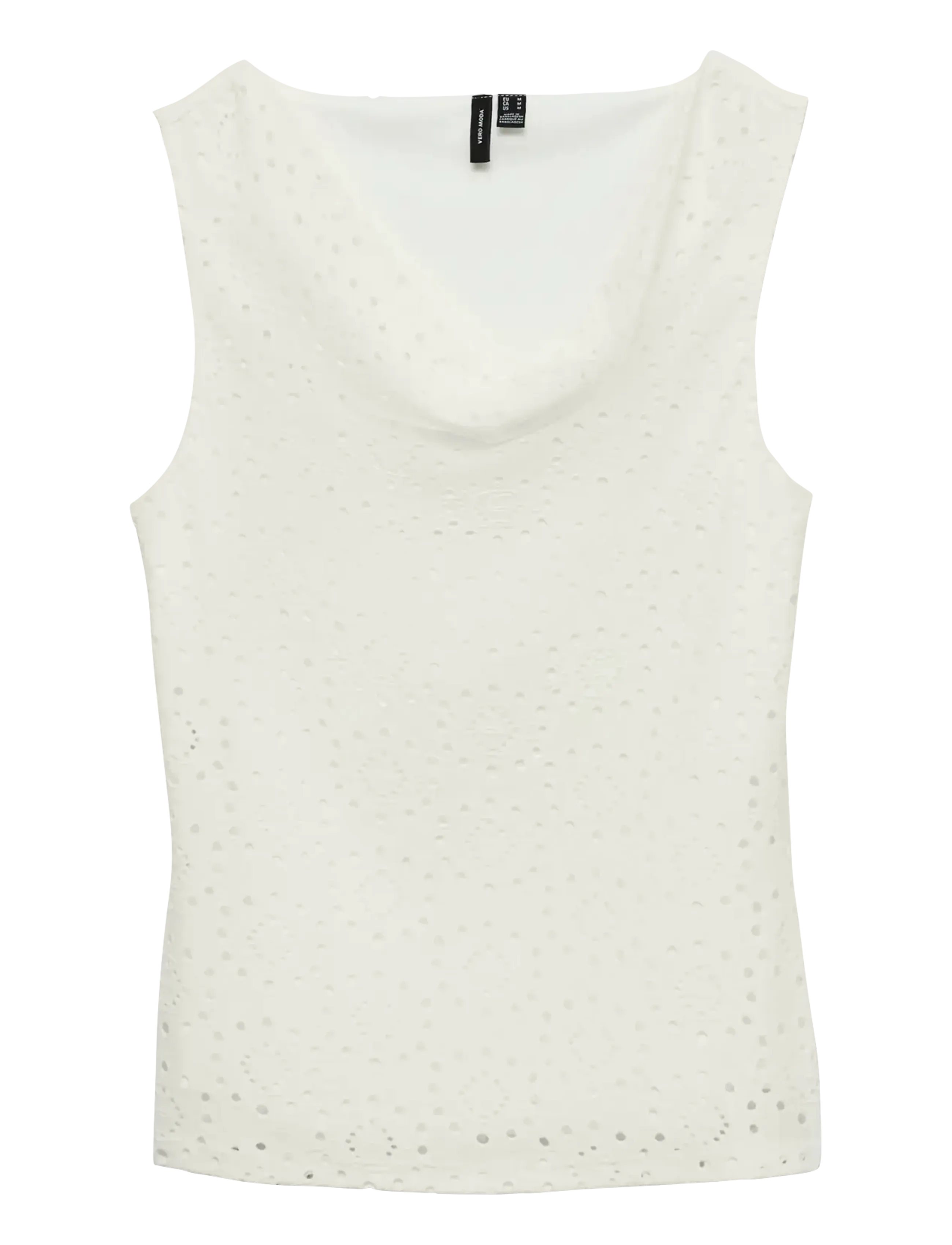 VERO MODA Vmtassa Liv Sl Waterfall Oberteil Jrs Weiß - S - Damen