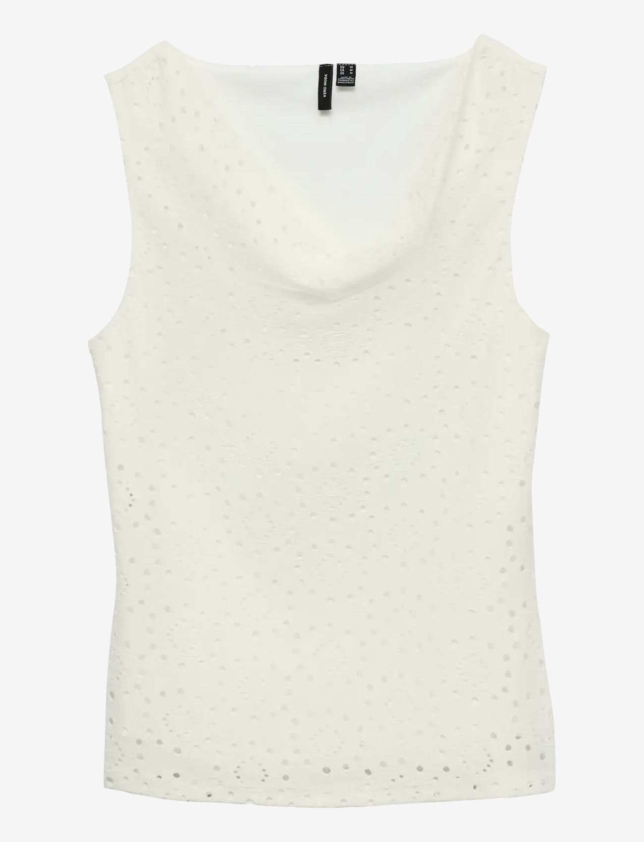 Vero Moda - VMTASSA LIV SL WATERFALL TOP JRS - tanktops - snow white - 1