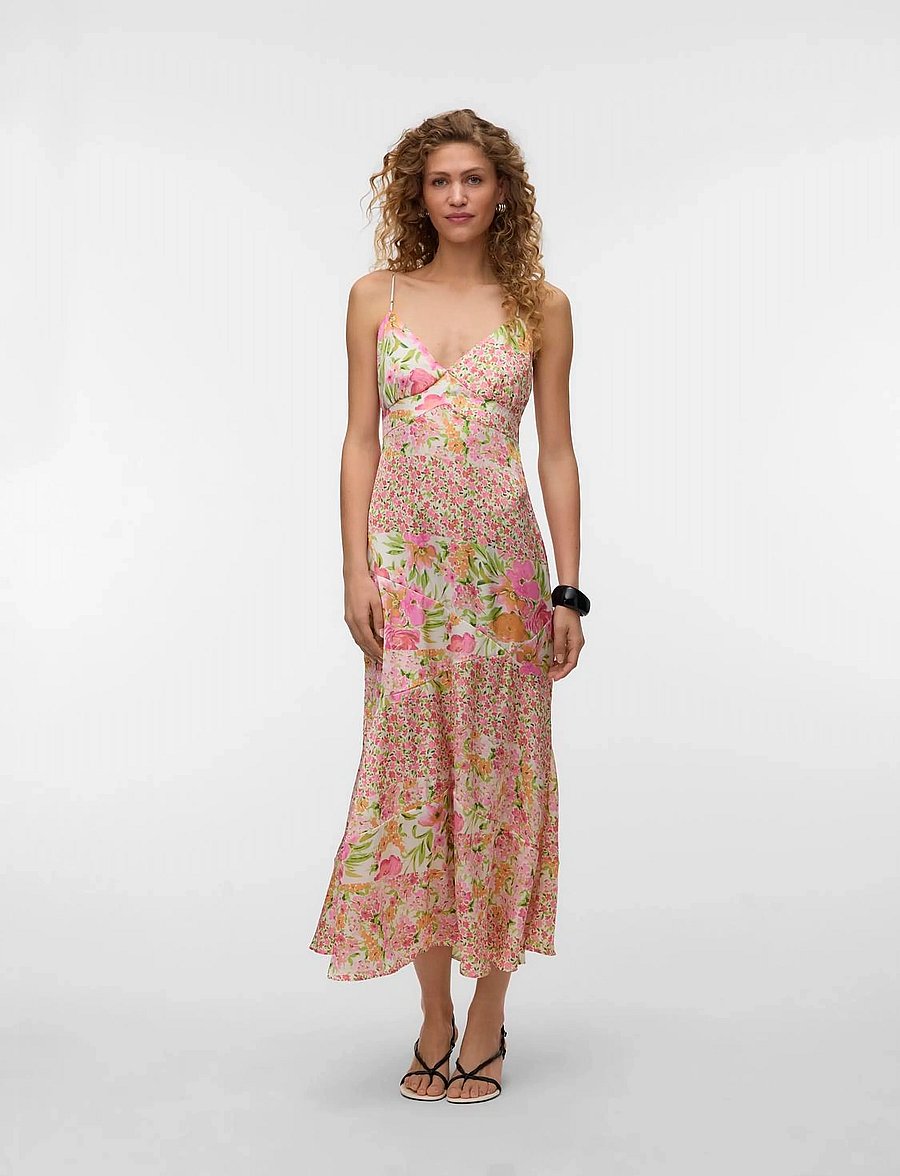 Vero Moda - VMALTHEA SL ANKLE DRESS SWE EXP - robes d'été - birch - 0