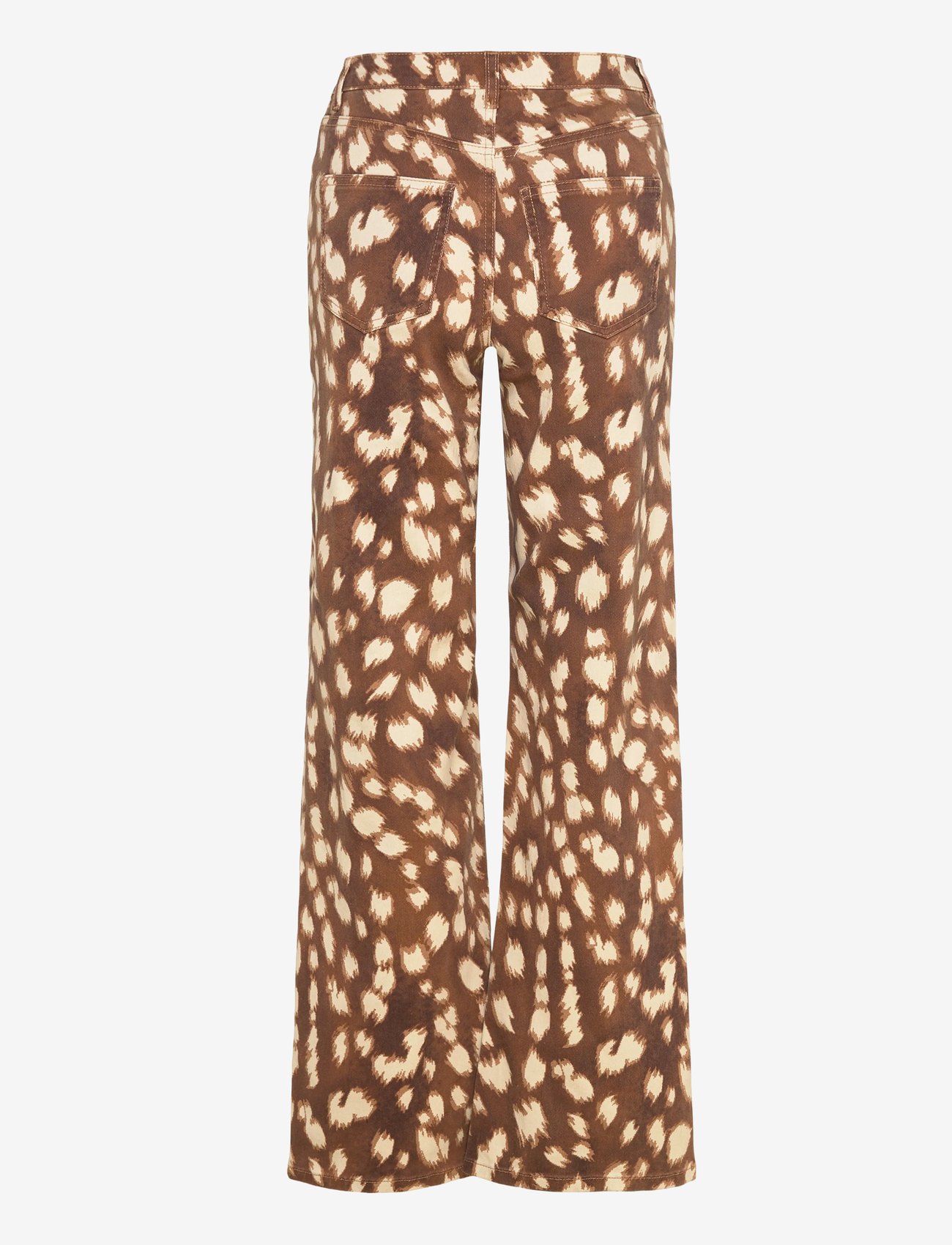 Vero Moda - VMLOLA TESSA HR WIDE PRINT JEANS EXP - brede jeans - chipmunk - 2