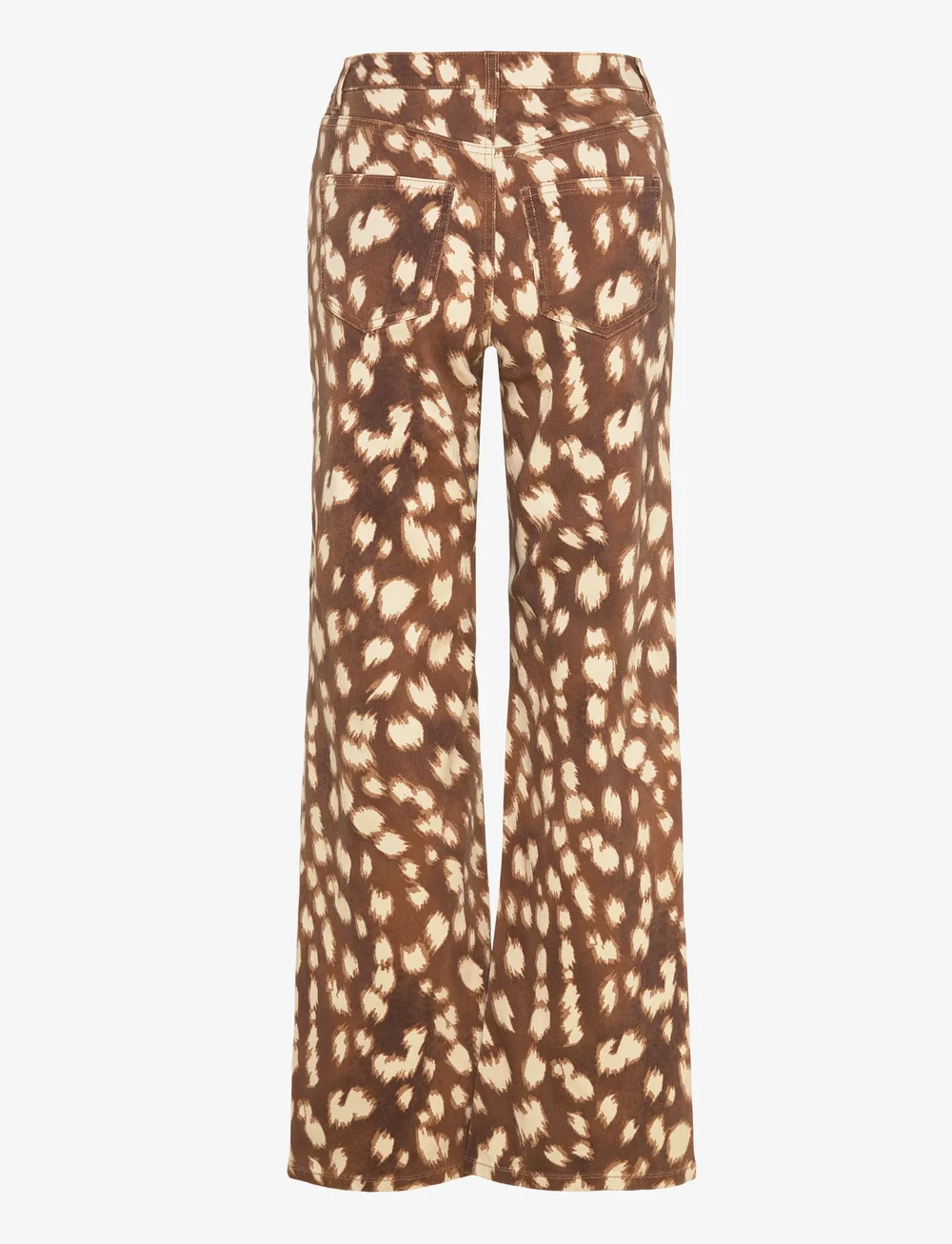 Vero Moda - VMLOLA TESSA HR WIDE PRINT JEANS EXP - brede jeans - chipmunk - 2