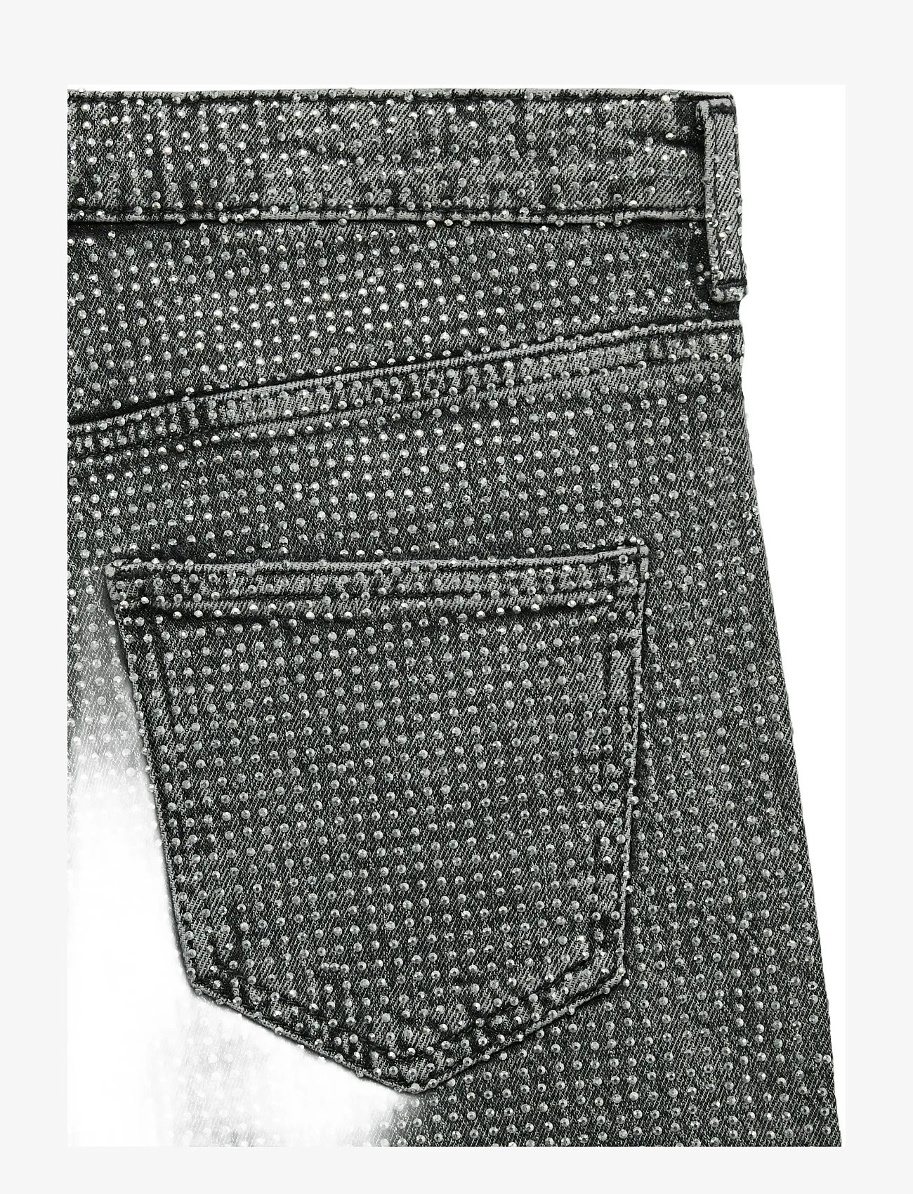 Vero Moda - VMTESSA HR WIDE RHINESTONE JEANS RA206 - brede jeans - medium grey denim - 2