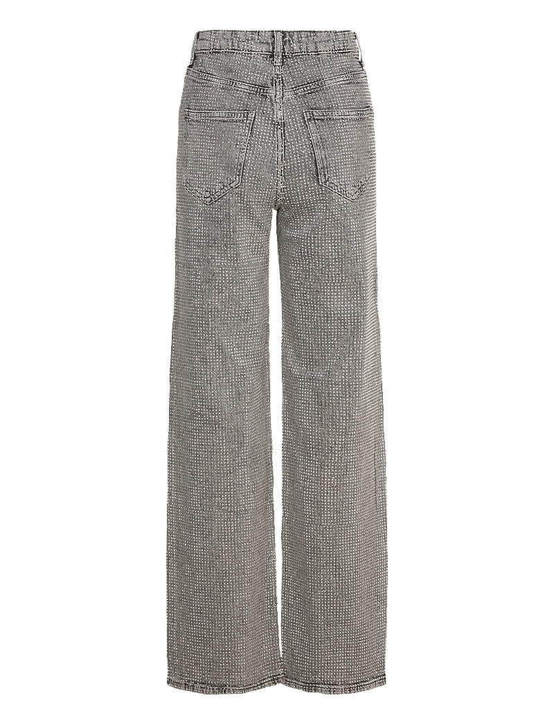 Vero Moda - VMTESSA HR WIDE RHINESTONE JEANS RA206 - vida jeans - medium grey denim - 2