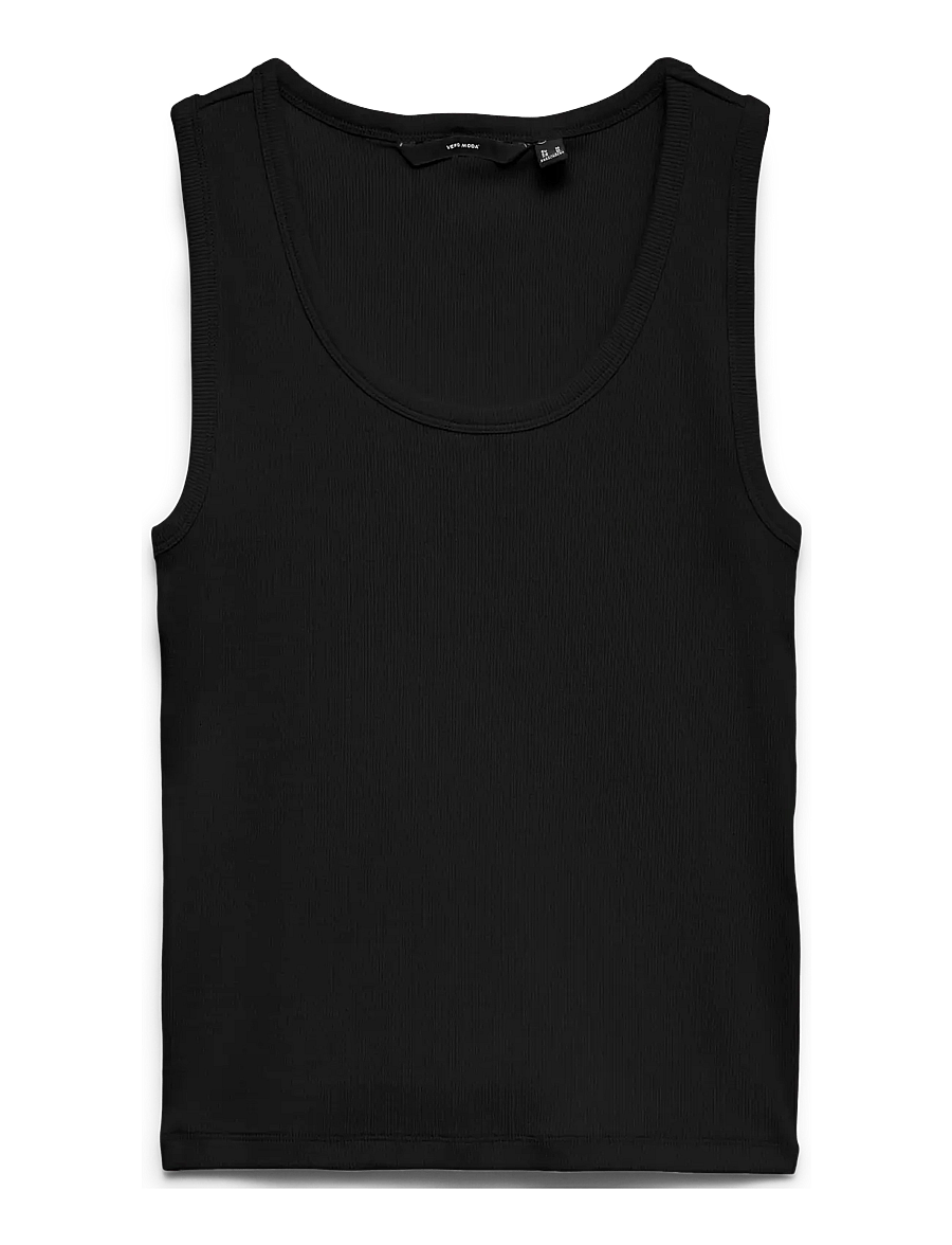 Vero Moda - VMCHLOE SL SHORT TANK TOP NOOS - crop tops - black - 1