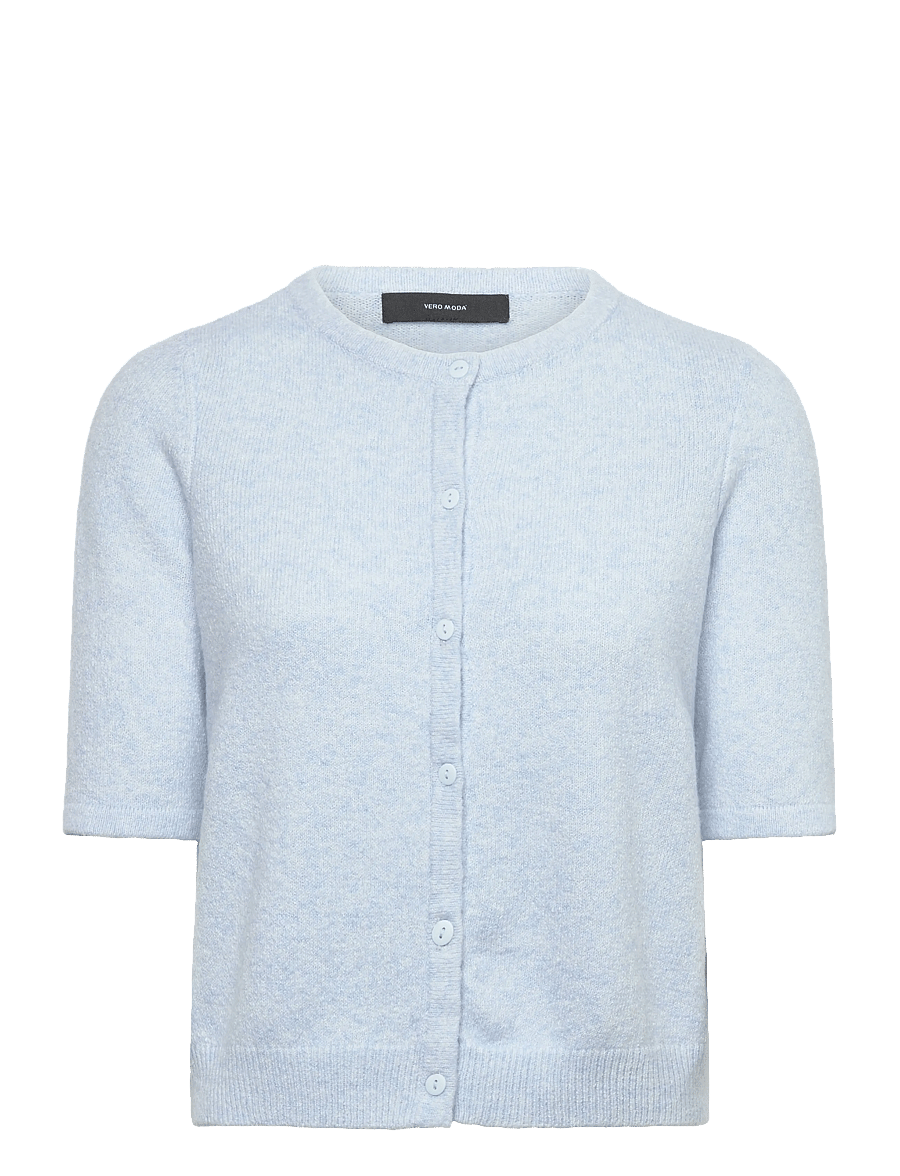 Vero Moda - VMDOFFY 2/4 O-NECK BUTTON CARDIGAN NOOS - gebreide vesten - cashmere blue - 1