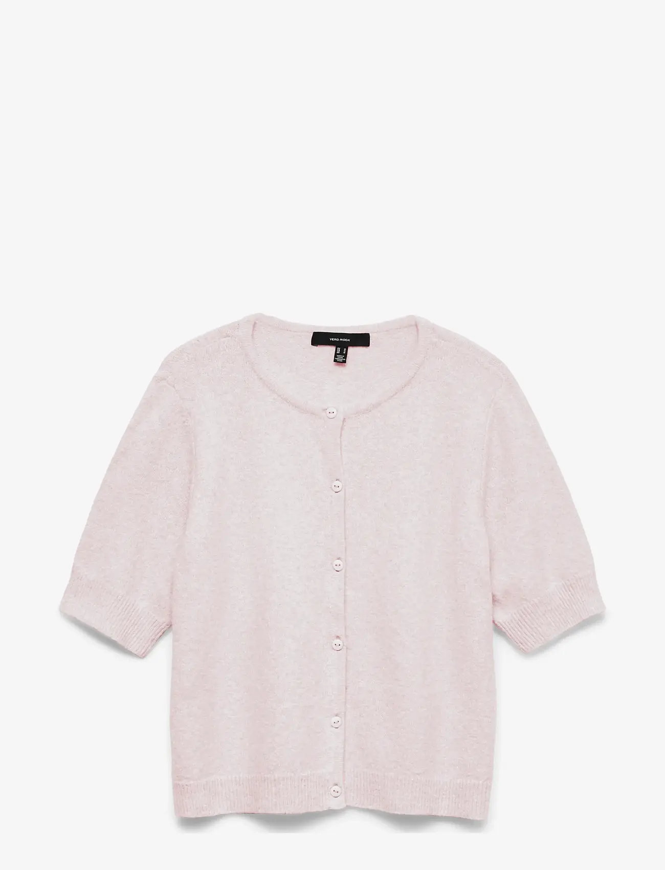 Vero Moda - VMDOFFY 2/4 O-NECK BUTTON CARDIGAN NOOS - cardigans - pink-a-boo - 1