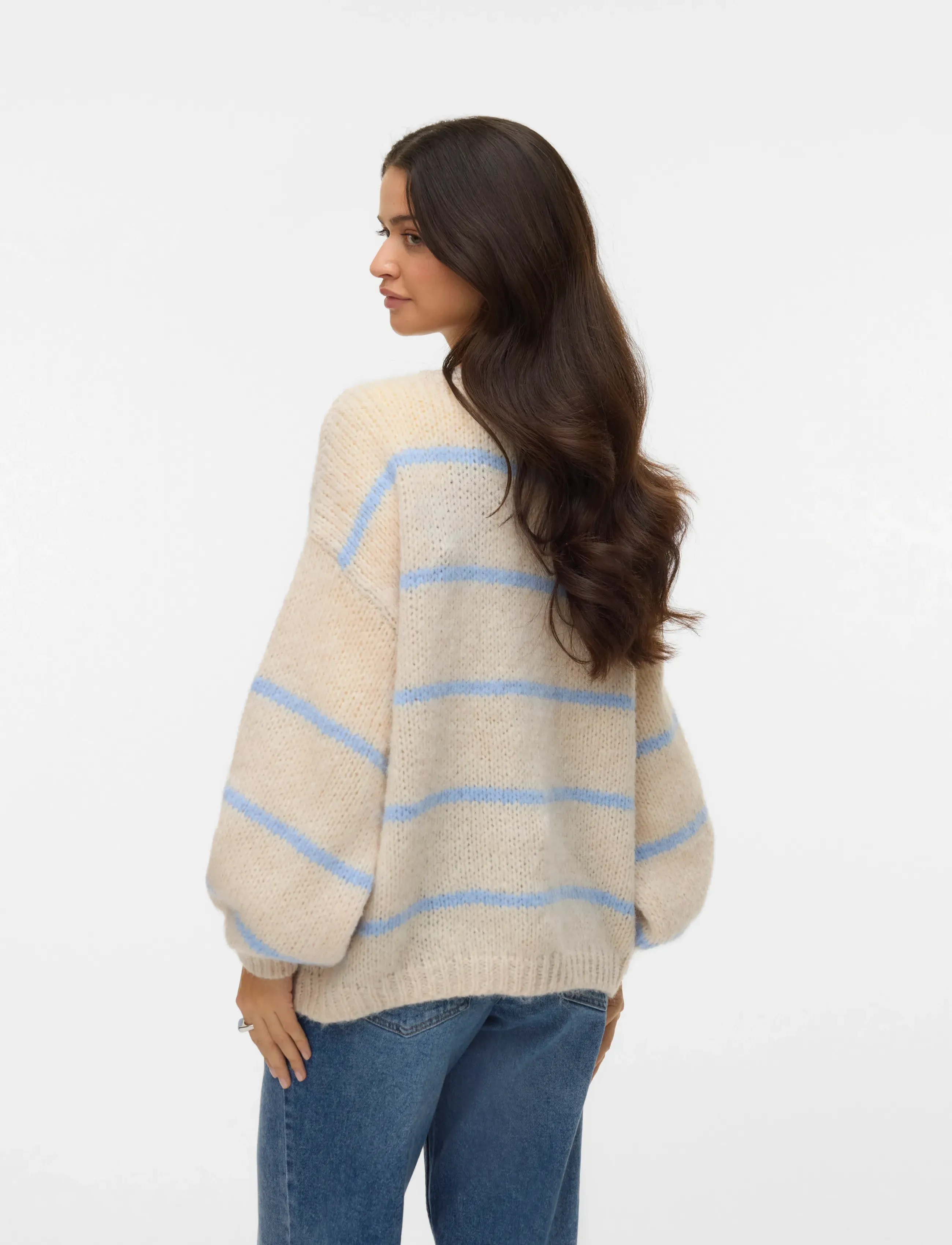 Vero Moda - VMMAYBE ART LS OPEN CARDIGAN NOOS LX - frühlingsjacken - birch - 2