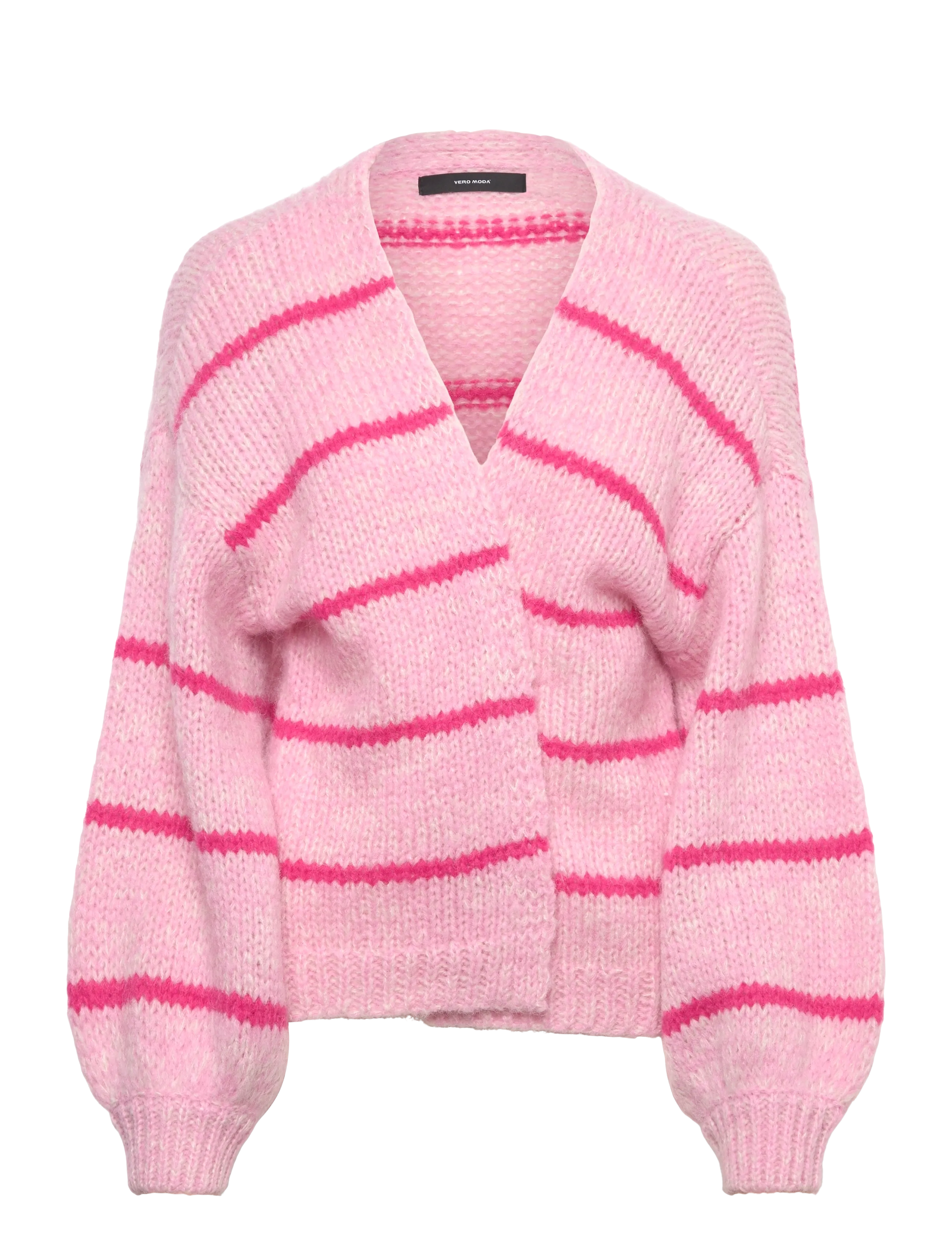 Vero Moda VMMAYBE ART LS OPEN CARDIGAN NOOS LX - Die niedrigsten Preise - BONBON / pink/rose